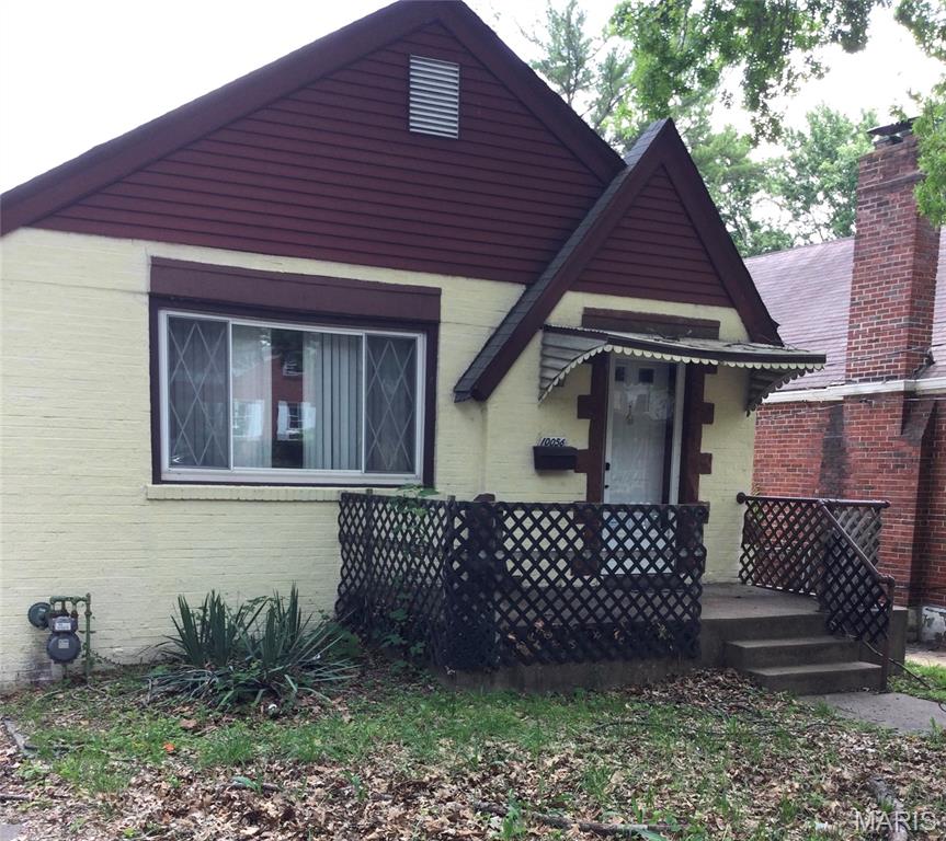 Solid brick bungalow selling as is. This cozy 2 bedroom has a huge partially fenced backyard, with a private driveway and a detatched one car garage. Home has been recently winterized and renovated with new tub plumbing and new tub caulking, and updated the shower water pressure. The exterior water spigot was sealed, new smoke detectors added, and installed new anti-tip device for stove. Located 2 minutes from I-270 and the Chain of Rocks Bridge to Illinois. This home is on a quiet tree lined, family oriented street with a spacious walkout basement that can be easily converted into additional living space. Owner has priced thi one to sell fast. Negotiations are open for Buyers Agents. Please be mindful of multiple offers. This is THE PERFECT starter, retirement home. DO NOT PASS ON THIS REMARKABLE INVESTMENT OPPORTUNITY!