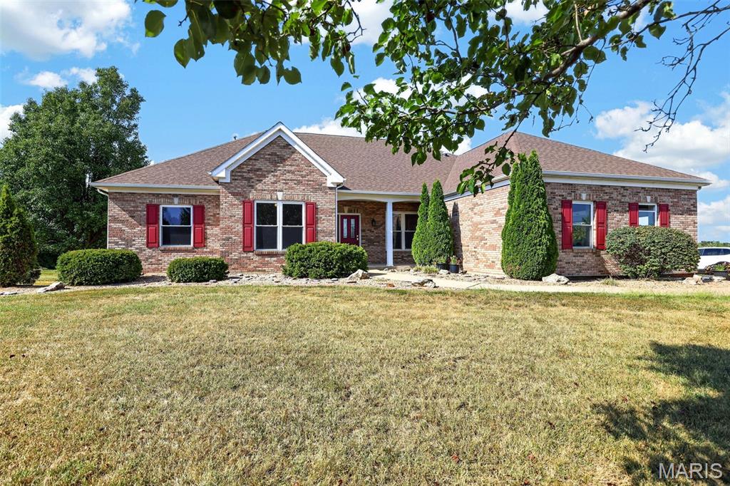 This remarkable home is just waiting for you.  You will be amazed at all the living space.  The vaulted greatroom offers a gas fireplace and opens to a formal dining room. Need a space for home schooling or home office, here it is.  The large gourmet kitchen has plenty of work space that includes an oversized island, custom cabinetry, granite counter tops and a walk-in pantry.  At the primary suite you will find a luxury bathroom complete with a separate shower, his & her vanities and jetted tub.  The 2 remaining bedrooms adjoin a Jack & Jill Bathroom.  For your guests there is a separate powder room.  Need a space to unwind, you will love the view from the cedar paneled 4 season room located just off the kitchen.  Downstairs is a possible  4th sleeping area, large reck room, full bathroom and a finished storage area. Step outside from the walkout basement to a refreshing pool great for those hot summer days.  Home has been freshly painted and shows well.  The foundation is an Energy Star Reward Wall system with extra thick walls in both the basement and exterior walls making home very energy efficient.  The small outbuilding provides additional storage space.  Seller is related to listing agent.