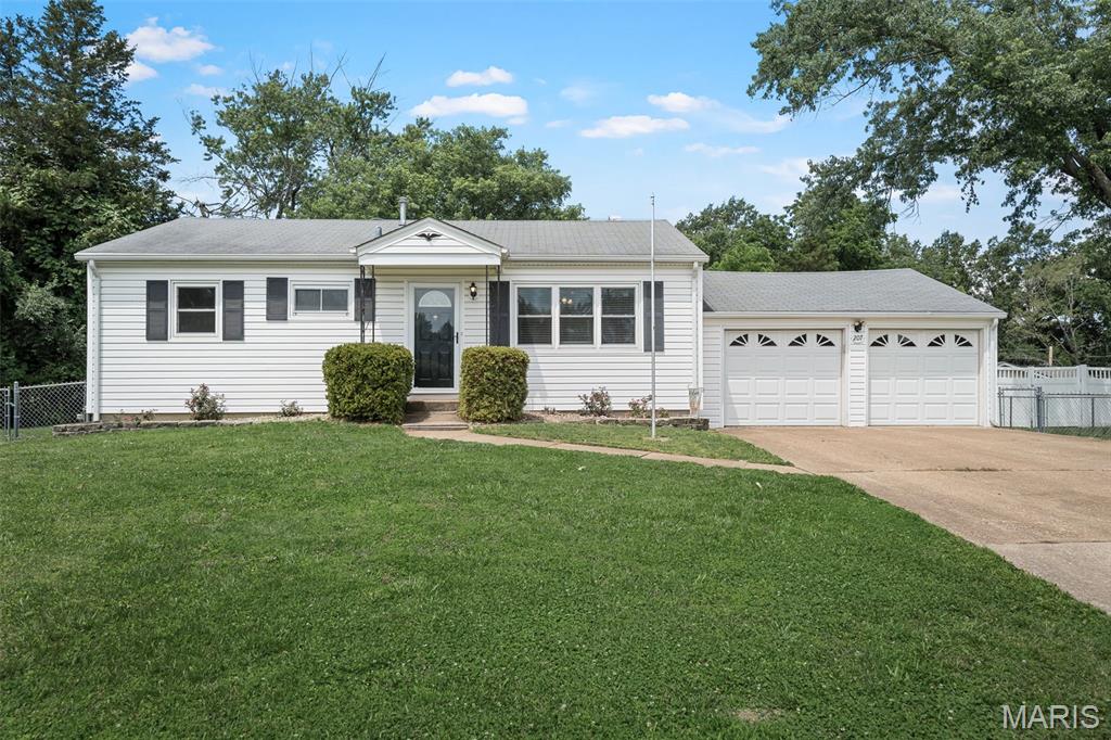 Showings Start Friday, June 12th at 9 AM!
LOCATION, SPACE & UPDATES — all in the heart of the desirable Ballwin/Ellisville area! Conveniently located near restaurants, shopping, schools, and entertainment, this charming 3-bedroom, 2-bath ranch offers comfort, functionality, and endless possibilities.

Situated on a huge nearly 1/2 an acre fenced lot backing to common ground. There’s room for gardening, outdoor sports, playsets, a trampoline, yard games, and even the pool of your dreams! Whether entertaining or simply enjoying the outdoors, this backyard is ready for it all.

The spacious eat-in kitchen offers abundant storage with raised panel oak cabinetry, updated gas stove, and appliances that stay, including the refrigerator, dishwasher and microwave. The large family room addition provides the perfect gathering space with tons of natural light and endless potential for relaxing or entertaining.

Don’t miss your chance to be first in and snag this adorable ranch before it’s gone!