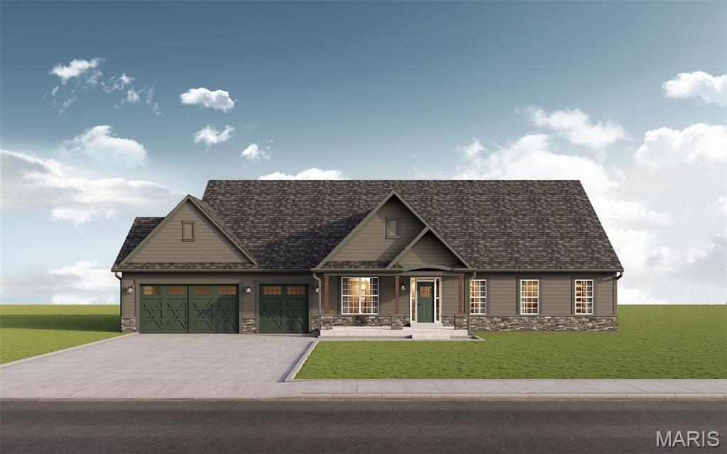 New Construction in wildwood Town Center! Walk to restaurants, farmers market, grocery, starbucks! Walk/bike trails are everywhere! This 2295 sq ft Ranch is a stellar addition to the Town Center and your lifestyle! Enjoying everyday living all on one level with room for all your toys/boat/camper in this oversized three car garage! Exterior wrapped in James Hardie siding, beautifully balanced by stone accents you will love the outdoor living areas with covered front porch and the spacious lanai at 37ft long providing a comforting space for relaxing or entertaining. With a wonderful level lot there is room to have fun and maybe add a pool! nice open floor plan with fireplace in the great room and island in the kitchen with granite counters and large 7x5 walk-in pantry! Nine foot ceilings compliment the split bedroom plan with secluded primary bedroom, luxury bath and huge walk-in closet! Main floor office! Oversized main floor laundry with connection to primary walk-in closet!  Nice landscape package included!  Standard features: Luxury vinyl plank standard in the main areas and carpet in the bedrooms, paneled doors, fireplace, stainless steel appliances, soft-close kitchen cabinetry,  nine foot ceilings, architectural shingles, concrete driveway. Still time to make color choices!
