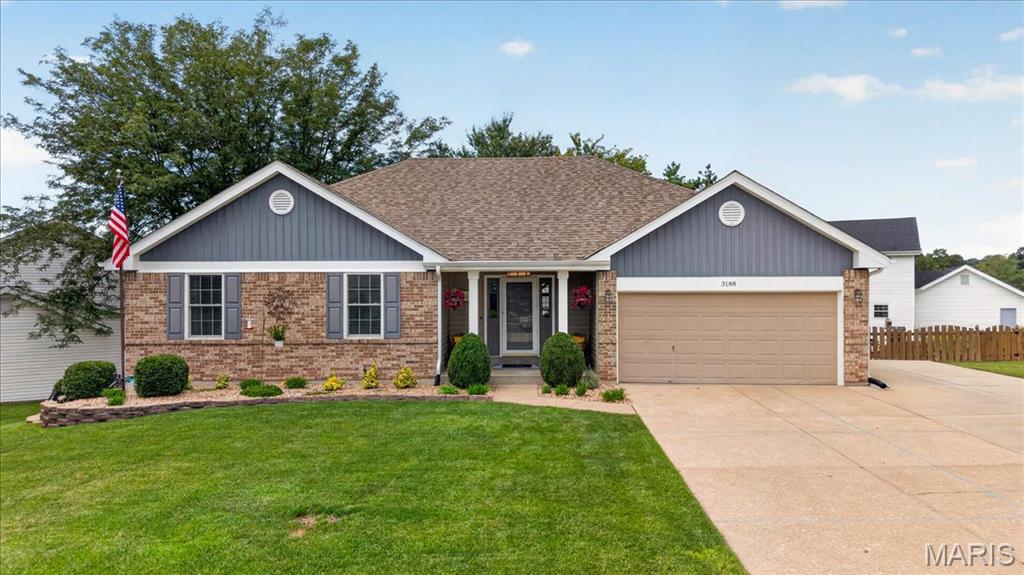 Nestled on an oversized lot in the highly desirable College Station subdivision, this beautifully maintained ranch delivers space, style, and exceptional indoor-outdoor living. Step inside to soaring vaulted ceilings and a dramatic wall of windows that fills the great room with natural light, while an inviting electric fireplace creates a warm focal point. The spacious kitchen offers abundant cabinetry, generous prep space, and a bright breakfast area with direct access to the brand-new deck. Outdoor living continues on two levels, with a new lower-level patio designed for gathering and entertaining. The projector and screen stay—perfect for hosting outdoor movie nights under the stars! An expanded driveway provides additional parking and everyday convenience. The brand-new luxury primary bathroom offers a beautifully finished, spa-like retreat. Downstairs, the finished walkout lower level is far more than an afterthought—its thoughtful, intentional design makes it feel like a true extension of the home. Featuring a large family room, fourth bedroom, sleeping room, flex room, full bath, laundry room and direct access to the patio and expansive backyard, it offers incredible flexibility for entertaining, guests, work, hobbies, or everyday living. With an oversized lot, multiple indoor and outdoor gathering spaces, thoughtful updates, and a sought-after location, this College Station home offers room to live, entertain, and enjoy both inside and out.