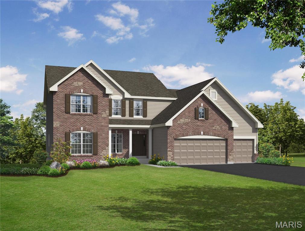 To be built home by Flower and Fendler Homes, prime location in Fenton, close to schools, shops and restaurants. Easy access to highways 141 and 44. This beautiful 1.5 story home has 4 bedrooms and 3.5 bathrooms. Master bedroom is on the main floor with a master bathroom and an expansive walk in closet. The large windows provide great natural light in the great room. Dining/study in the front of the house with a powder room across from it. The kitchen has custom cabinets, center island and grantie/quartz countertops, with a breakfast room. Go upstairs to the gallery walk way that you can over look the great room. There are three more bedrooms on the second floor. Two of the bedrooms share a jack and jill bathroom while the third has an en suite bathroom.  Many options available to make it your own. COOL: 14 SEER+