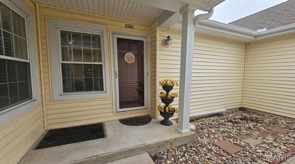 Welcome home to 3961 Grand National Dr.! This meticulously maintained 2-bedroom, 2-bathroom condo in Florissant’s desirable Villages at Barrington Downs offers 1,094 sq. ft. of comfortable, low-maintenance living. Designed for ultimate ease, the thoughtful layout features an attached 1-car garage and a convenient main/upper-level laundry room located right off the primary suite. Best of all, the current owners have thoughtfully upgraded the home—including a brand-new composite back deck, Zen rock garden, and comfort-height fixtures—all on this corner lot location making it truly move-in ready. Step out onto the spacious private deck to enjoy peaceful, wooded nature views, the ideal backdrop for your morning coffee or evening wind-down. The functional floor plan boasts two generously sized bedrooms and two full bathrooms, a rare and flexible feature at this price point that easily accommodates guests, a home office, or comfortable everyday living. 

Hassle-Free Living: Your monthly condo fee covers water, sewer, trash, and all outdoor/exterior maintenance. Enjoy community amenities including 3 pools, tennis courts (with access cards), and a full-service fitness center with a very budget-friendly annual assessment fee.

Prime Location: Enjoy quick access to Hwy 270 and Hwy 367 for effortless commutes, proximity to shopping and dining along Lindbergh Blvd, and a short stroll to the scenic trails at Champ County Park. Whether you are starting out or scaling down, this turnkey property is ready to welcome you home!
