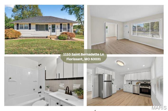 Welcome to your corner lot cutie! This 2 bedroom ranch is freshly dressed with new LVP flooring, new paint, and plenty of charm. The kitchen shines with stainless steel appliances, granite counters, and a gas stove made for real cooking. The separate dining room could easily double as a cozy office if you’re mixing business with home life. Head downstairs to find a rec room and a bonus room for guest, exercise, gaming or crafting. This cutie patootie also includes vinyl siding, enclosed soffits, brand new hot water heater. Nothing left to do but move in, this one’s ready to make you feel right at home!