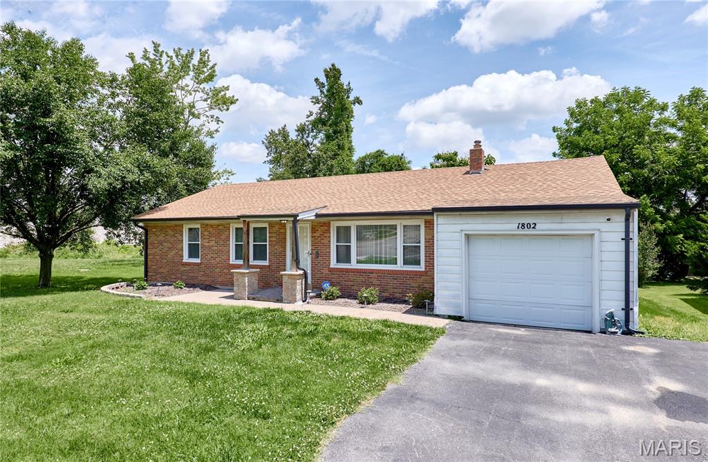 Location, Location, Location!  It is conveniently close to schools and major highways, it provides easy access to everyday amenities and commuter routes, making it an ideal place to call home. Welcome to this charming 3BR, 1BA ranch-style home, where a spacious living room with cove ceiling invites you inside, seamlessly flowing into the kitchen with smooth top electric stove.   Adjacent to the kitchen and breakfast room, there is an addition with newer Andersen windows, perfect for an office or a family room, with a door to the fenced backyard.   With three bedrooms, one full modern and updated bath with walk-in shower.  There is an attached one-car garage with a double wide drive way.  This property offers both comfort and convenience.  Additionally, the basement is unfinished but eagerly awaiting your personal finishing touches to transform it into the perfect bonus space for your family's needs and it has a rough in for another bathroom.  There is an attic fan to enjoy during mild days, and a laundry chute for convenience.  Newer windows, new roof 2022 and new HVAC 2024.  This house is being sold by family members who do not have info for the Sellers Disclosure and are asking that it be on a Special Sales contract as is.  Seller is offering a prepaid home warranty that doesn't expire until 9-27-30 with Select Home Warranty.