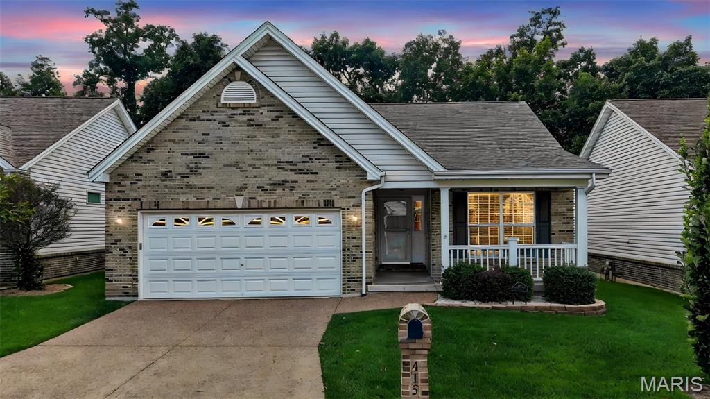 BACK ON MARKET AT NO FAULT OF SELLERS! HERE IS YOUR CHANCE! NESTLED WAY BACK IN THE desired Ellington Place subdivision, this exterior maintenance free 2 bedroom, 2 full bath detached villa has only been owned by 1 person since it was built. BRAND NEW ROOF. As you pull up, the curb appeal is so welcoming. Walking in, your eyes are drawn up to the vaulted ceiling in the lving room/dining area. The grand gas fireplace is a great focal point on the back wall as you also view the tree lined backyard through windows and patio door. Kitchen has space for a quick meal or to entertain for a holiday. MAIN FLOOR LAUNDRY. The divided bedroom floor plan is great for privacy by all. A VERY well maintained. NEW CARPET THROUGHOUT helps moving right in a breeze all you need to do is decorate! The dry and clean LL is ready for you to make more liveable square footage and/or to add a 3rd bedroom and 3rd bath. Step out on your beautiful deck to complete serenity of trees and nature. Sellers are selling 'as is' due to the meticulous upkeep and it is priced accordingly.  COME SEE YOUR NEW HOME!