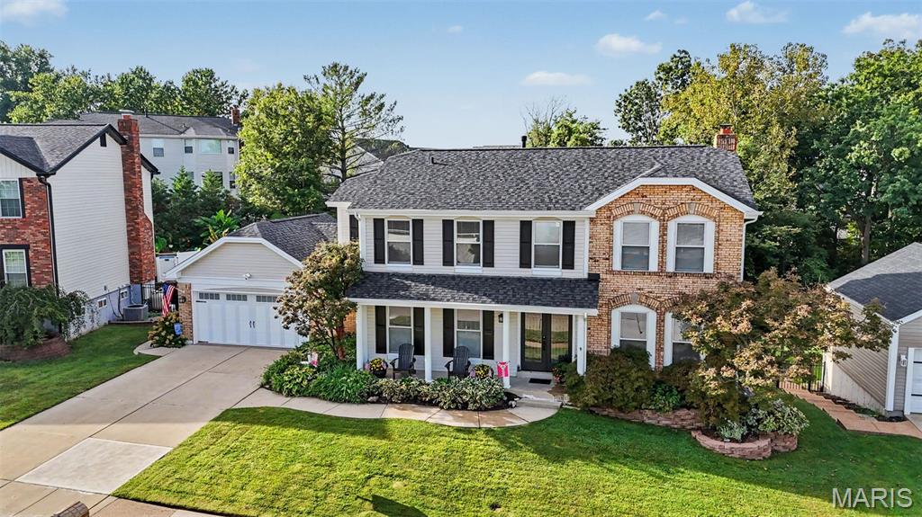COMING SOON!  Showings begin Friday, 9/11.  Offers are due Monday evening with a response time of Tuesday, 9/15 at 10 pm. If you've been holding out for a home with a phenomenal outdoor party space, your wait is over! You might not believe your eyes when you see the ultimate gathering space this homeowner has created for a lifetime of precious memories with family and friends!  Welcome to 3086 Woodbridge Estates Drive, a beautifully updated 5-bedroom, 2.5-bath Oakville home offering 2,604 square feet of comfort, character, and exceptional outdoor living. This one is sure to impress. Inside, you’ll find warm hardwood floors, vaulted ceilings, and a bright, inviting floorplan. The updated kitchen and baths feature modern finishes and stainless appliances, while the gas fireplace and built-in bookcases create a cozy, custom feel in the family room. The huge primary bathroom is a true retreat with double sinks, a bay window, stand-up shower, and soaking tub. Main-floor laundry adds everyday convenience, and the walk-out lower level leads directly to the backyard oasis. Step outside and enjoy a resort-style setting designed for entertaining and relaxation. The inground pool features Deck Jets, surrounded by a huge patio perfect for gatherings. The outdoor grilling area with a mini-fridge makes hosting effortless, while the covered/screened deck offers a peaceful spot to unwind. Additional highlights include a Waterfall Fountain, gardening enclosure, beautiful nighttime lighting, and a brick and stone exterior fireplace that elevates the ambiance. A 2-car garage completes the package. With thoughtful updates, spacious living areas, and an outdoor environment that feels like a private retreat, this Oakville gem delivers lifestyle, comfort, and value in one stunning home. Showings start Friday. Don’t miss your chance to experience it.