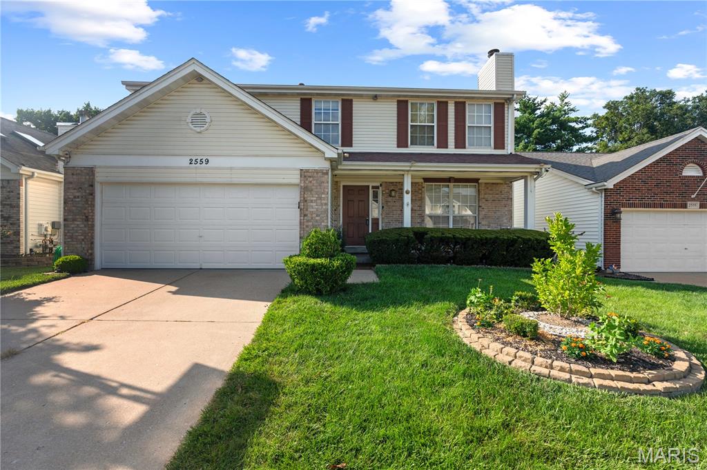 For LEASE - 4 Bedroom 3.5 Bath, 1753 SF Two Story home in popular Barrett Station Place Subdivision, Parkway South School District.  Fantastic location just minutes to all major interstates, shopping, restaurants and parks.  Situated on a pretty landscaped level lot, the open floor plan includes a formal living and dining room complete with front and backyard views.  The spacious kitchen & breakfast room includes a sliding glass door to the patio and private fenced yard. Refrigerator, gas range/oven, dishwasher, microwave included.  Half bath completes the main floor.  The upper level primary suite has a large walk in closet and full bath.  Three additional spacious bedrooms all have double closets.  Full hall bath and walk in linen closet completes the second level.  Approximately 600+ SF Additional living space in the finished basement is perfect for relaxing, study, office, playroom, sleeping area.  There is a kitchenette complete with a freestanding high top bar, sink, refrigerator and microwave.  Half bath as well.   A spacious laundry room which includes two washers and a dryer does duty duty as an exercise room complete with treadmill and elliptical equipment.  Plenty of storage.  Two car attached garage.  All refrigerators shown, washer, dryer and wall mounted televisions are included.  Security cameras available for tenant account set up. Tenant responsible for all utilities including gas, electric, water, sewer, internet.  GAS FIREPLACE is NON FUNCTIONAL and CANNOT BE USED.  Passed STL County Occupancy.  Tenant responsible for all lawn/landscape care and maintenance.  Minimum 12 month lease, owner prefers longer 2 yr+ lease term if possible. NO PETS.  NO SMOKING.  There is a $ 49.99 non-refundable application/tenant screening fee prior to accepting/signing lease. $ 2700 first month rent + $ 2700 security deposit due at lease signing. Contact Listing Agent Janie Card Long @ 314-308-1209 for additional information, availability & showing.