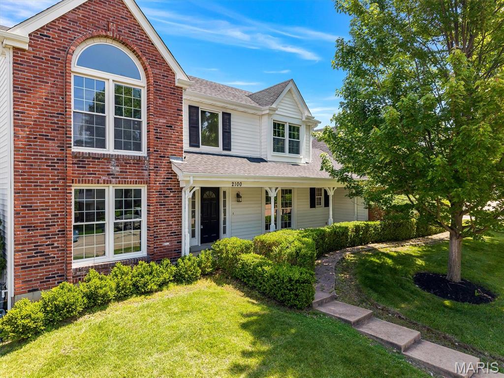 Spacious Two Story on Beautiful Lot in St Charles - From the moment you step in you'll notice the warm character of wood and stone plus the stately 2 story foyer and staircase. You'll find the living and dining room offer a nice flex space with the family room being the center of this main level. Focal wood burning fireplace, bay windows, built in bookshelves, and a wood tray ceiling complete this custom space. The kitchen has ceramic floors, quarried stone backsplash, a large Cambria quartz island and tops but the real showstopper is the custom Monarch cabinets with superior quality and design plus an incredible amount of smart storage. Also located on the main floor is a large overstock pantry, powder bath and dedicated laundry space. 
Located on one side of the stairs is the primary ensuite with tall ceilings, oversize windows, walk in closet, and large bath with a dual sink and separate tub/shower. To the right, you'll find 3 spacious beds that share a full hall bath and plenty of closet and storage space making daily living functional. Carpets replaced in 2023 and recently cleaned. 
A real gem in this home is the outdoor space!  Located off the breakfast room, you'll find a screen porch that leads to a covered patio overlooking your VERY OWN koi pond. The water feature was custom built and serviced this month is perfect for relaxing outdoors after a long day. The grass stays green with an irrigation system from STL Lawn Systems also complete with backflow from 2026. 
The unfinished LL has room for storage, a workspace or even work out area. The dual zoned HVAC was recently serviced and has a clean report.