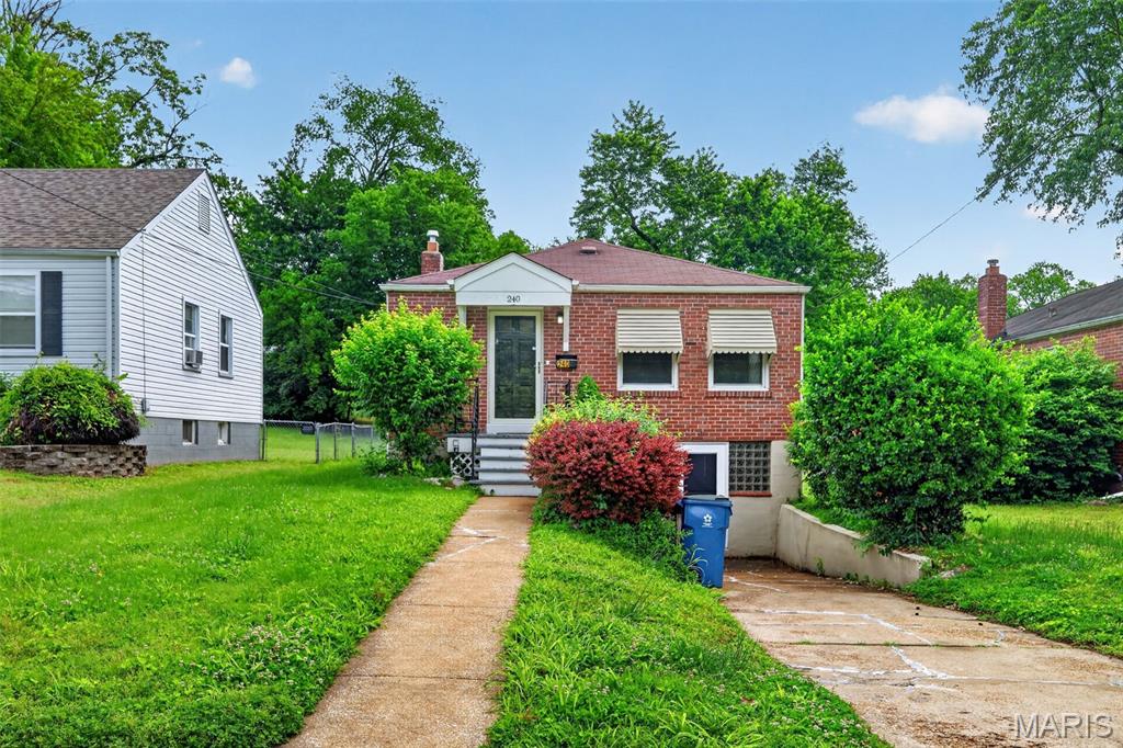 Charming 1-story brick ranch located in a well-established St. Louis neighborhood. Built in 1946, this home offers timeless character with functional living space and a practical layout. The property features 2 bedrooms and 2 full bath, with a spacious living area and large windows that bring in natural light throughout the day.

The kitchen provides ample cabinet storage and direct access to the main living areas, making everyday living and entertaining convenient. A full basement adds valuable extra space for storage, hobbies, or potential future finishing. The home sits on a level lot with a generous backyard, ideal for outdoor enjoyment, gardening, or gatherings.

Recent improvements include a newer roof, offering added peace of mind. Utilities are connected to public services, including electric, water, sewer, and natural gas availability in the area. Off-street parking and easy access to nearby major roads, schools, parks, and shopping add to the property’s convenience.

This home presents a great opportunity for first-time buyers, investors, or those looking to add personal touches and build equity in a solid structure with enduring appeal.