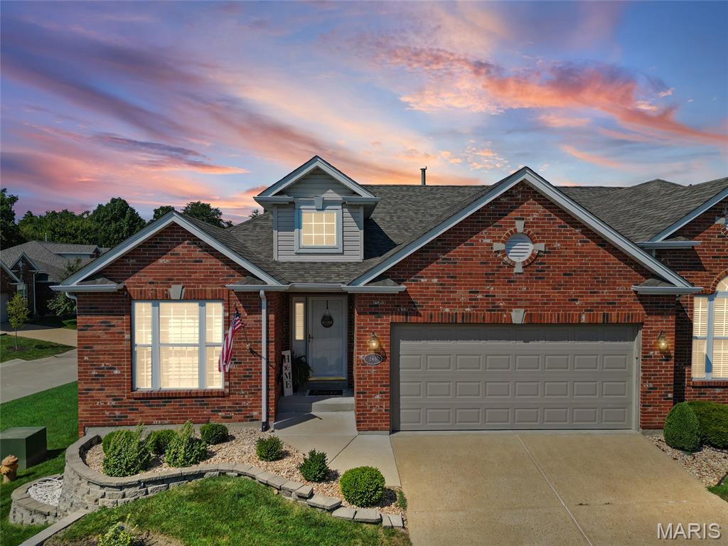 Welcome home to this beautifully updated 2-bedroom, 2-bath villa in the sought-after Tori Pines Community! Meticulously maintained and thoughtfully improved, this move-in-ready home offers an open, inviting floor plan filled with natural light and highlighted by vaulted ceilings.

The spacious main level features an oversized living and dining area with a bay window, along with a generous kitchen offering abundant cabinetry, a breakfast area, new quartz countertops and backsplash (2025), and a new Andersen patio door (2024) leading to the maintenance-free deck.

The primary suite is a relaxing retreat featuring a bay window, new windows (2024), a large walk-in closet, and private full bath. A generously sized second bedroom, additional full bath, and convenient main-floor laundry complete the living space.

Recent improvements include new carpet and light fixtures (2023), Andersen patio door and primary bedroom windows (2024), quartz countertops, backsplash, plantation shutters, and fresh interior paint (2025), plus new bathroom flooring (2026). New roofs are currently being completed by the HOA (2026).

The large unfinished basement provides excellent storage and is already roughed in for a full bath, offering plenty of potential for future finished living space. A chair lift is currently installed and is negotiable, providing an additional accessibility option if desired.

Enjoy low-maintenance villa living in a convenient location near highways, shopping, dining, parks, and more. With an impressive list of recent updates and a comfortable, functional layout, this Tori Pines villa is ready to welcome its next owner!
