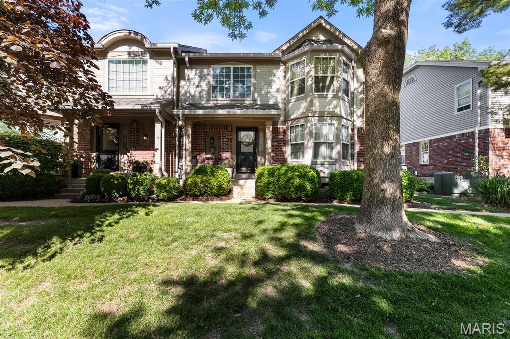 Welcome home to 5431 Vicar Court ... the ultimate in carefree living! This meticulously maintained end-unit townhouse in sought-after Kenrick Parke offers a seamless flow from the two-story entry down the hall to the great room with fireplace and slider to the patio, deck, and 2 car garage. Just inside the front door, there are French doors to the bayed dining room that flows to the kitchen with stainless appliances, granite counter tops and glass-front cabinets at the beverage center. Completing the main level are a half-bath and laundry room that accesses the partially finished lower level. Up the turned staircase are 3 beds and 2 baths, one of each comprising the bayed primary suite. Beyond your front door, Kenrick Parke residents enjoy exclusive access to a clubhouse, pool, and tennis courts, making this move-in ready gem the perfect blend of luxury and convenience. Experience the best of Shrewsbury with this 'lock and leave' lifestyle in a picturesque, park-like setting. Don't miss this opportunity for high-style, low-maintenance living!