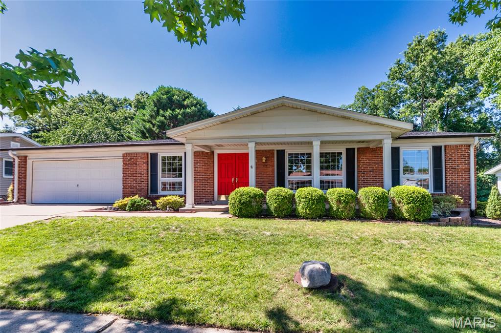 Showings start Fri., 6/26.  Welcome to 4802 Laketon Court, a wonderful ranch offering over 2,700 sq. ft. of living space! This inviting home features 3 bedrooms, 3 full baths, and a spacious open floor plan designed for both everyday living & entertaining. The welcoming foyer opens to a formal dining room w/gleaming bamboo flooring. Expansive great room is highlighted by a cozy gas fireplace, custom built-in entertainment center, & abundant natural light. Sliding glass doors open to a large covered patio overlooking a spectacular backyard retreat complete with a stunning in-ground pool, fencing, and mature trees—your own private oasis for relaxing, hosting gatherings, or enjoying the outdoors. The large eat-in kitchen is sure to impress with wood cabinetry, solid-surface countertops, pantry, and a generous window that frames picturesque views of the backyard. The primary suite offers double closets, a private full bath, & direct access to the covered patio & pool area through sliding glass doors. Two additional good sized bedrooms and an updated hall bath complete the main level. Partially finished walkout lower level boasts add’l living space with its large recreation room, bar area with wet bar, office space, full bath, dedicated laundry area & plenty of storage.  There is a 2 car attached extended garage. Recent updates include brand-new carpeting in bedrooms, hallway & the entire lower level & freshly painted rooms (6/26).  This move-in-ready home is a must-see!