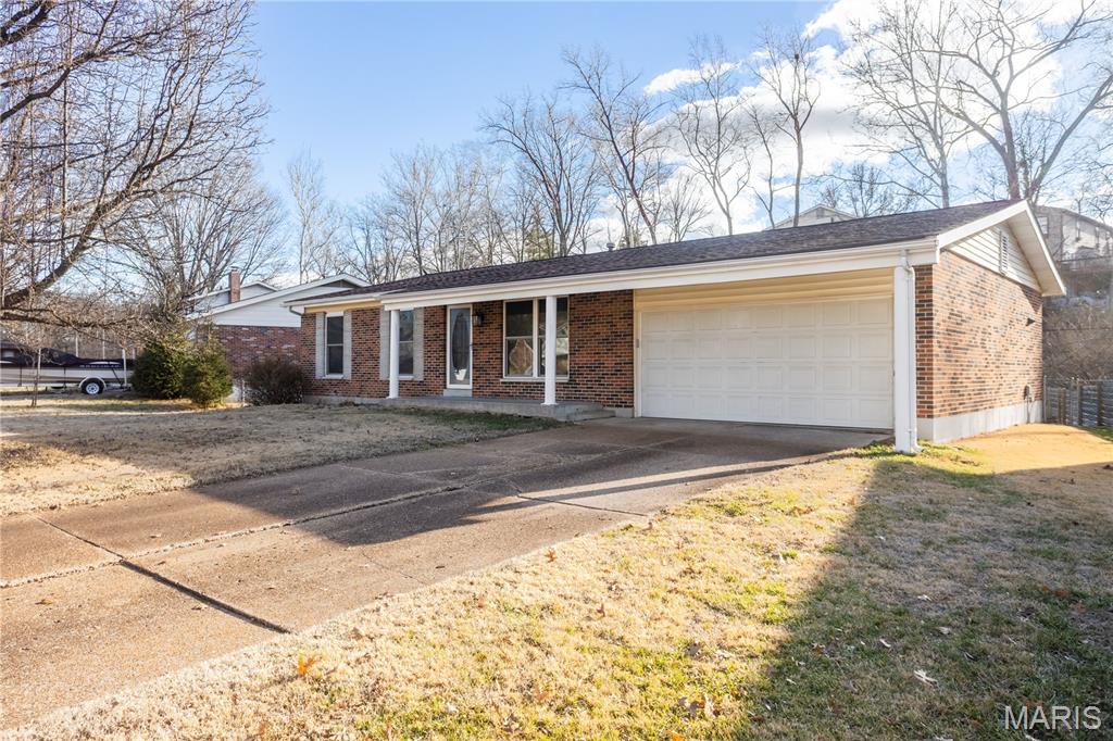 Welcome home to this charming, move-in ready brick ranch located in the highly sought-after Lindbergh School District. This 3-bedroom, 2-bath home features an updated kitchen with abundant custom cabinetry offering plenty of storage, generous counter space, and matching white appliances, all enhanced by recessed lighting that continues into the family room for a bright, modern feel. Both full baths have been stylishly renovated with contemporary finishes, while beautiful hardwood floors add timeless warmth throughout much of the home. Enjoy year-round relaxation in the sun-filled 4-season room just off the family room.  With 1,750+ square feet of finished living space there is plenty of room for all.  Fresh paint throughout and new carpet in the bedrooms provide a clean, move-in-ready finish. The basement offers a blank canvas ready for your finishing ideas. Ideally located just minutes from Grants Farm, Grants Trail, hospitals, shopping, and dining, with parks and other recreational areas nearby for the whole family to enjoy—an exceptional opportunity in a prime St. Louis County location.