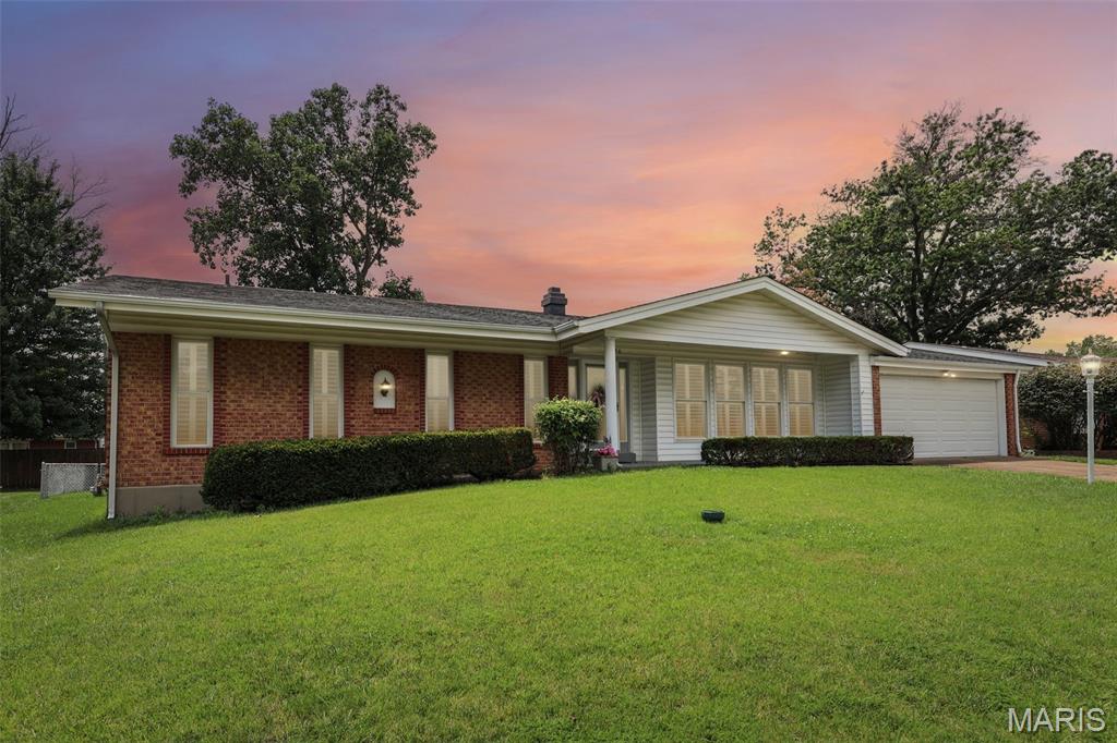 Welcome home to this sprawling 4-bedroom Oakville ranch offering the space, updates, and conveniences today's buyers are looking for! A charming covered front porch creates great curb appeal and welcomes you inside to a foyer featuring new tile flooring. Throughout the home you'll find white 6-panel doors, beautiful plantation shutters across the front of the home, and thoughtful updates that add both style and functionality. The vaulted living room is the perfect gathering space, highlighted by a cozy gas fireplace. The adjoining dining room flows into the galley-style kitchen featuring crown-topped cabinetry, a pantry cabinet, dishwasher, and plenty of workspace for everyday living.
The spacious primary suite offers a private retreat with dual his-and-hers closets, an updated bath with an adult-height vanity, tile flooring, and a convenient linen closet. The hall bath has also been updated with an adult-height granite vanity and tile floors. Just off the garage, you'll appreciate the practical mudroom complete with a half bath—ideal for busy households. The partially finished lower level expands your living space with a large recreation room perfect for entertaining, hobbies, or a home theater. Additional highlights include a 2-car attached garage, architectural shingle roof, high-efficiency furnace, and an impressive backyard storage shed featuring concrete floors and electricity—perfect for a workshop, hobby space, or extra storage. Enjoy easy access to grocery stores, restaurants, schools, the county library and highways. Don't miss your opportunity to own this well-maintained ranch that combines comfort, functionality, and desirable features in one exceptional home!