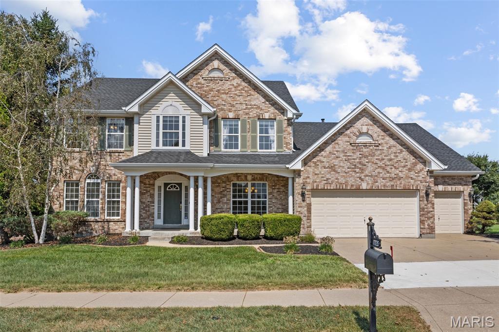 Welcome to this beautiful one-and-a-half-story home in the prestigious Westhampton Woods subdivision, located in the highly sought-after 63005 zip code! This spacious and thoughtfully updated 3,600+ square-foot home offers an inviting blend of comfort, style, and functionality. Neutral flooring flows throughout the main level, creating a warm and cohesive feel from the welcoming foyer through the dining room, living room, kitchen, breakfast area, and sunroom. The updated kitchen is sure to impress, featuring a Dacor gas range, stainless-steel appliances, built-in microwave/oven combination, stone countertops, a gorgeous tile backsplash, and ample cabinetry—perfect for both everyday living and entertaining. The main level offers plenty of space to relax and gather, including a bright and inviting sunroom and a recently added covered deck, providing the perfect setting for morning coffee, outdoor dining, or enjoying peaceful evenings. The spacious primary suite is a true retreat, featuring a beautifully remodeled en-suite bathroom and a large walk-in closet with custom built-ins for exceptional storage and organization. Upstairs, you'll find a versatile bonus sitting area, three generously sized bedrooms, each with walk-in closets, and two full bathrooms, offering plenty of room for family and guests. The walkout lower level provides an excellent opportunity to create additional living space, a home gym, or whatever suits your lifestyle. Located near walking trails, Babler State Park, highway 40/64, shopping, dining, and highly regarded schools, this wonderful home offers the perfect combination of space, updates, location, and lifestyle. Come see all that this property has to offer—you’ll want to make it home!