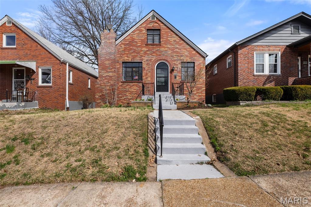 A masterfully restored and renovated gingerbread bungalow in Tower Grove South at an affordable price. They say it can't be done, but here we are. Immediately upon entering you're greeted with beautifully restored hardwood floors, baseboards and trim. The south facing living room is flooded with light, the dining room spacious and warm, and the kitchen fully updated with stainless steel appliances, butcher block counters, and stunning cabinetry. And yes, a full pantry. Two spacious bedrooms, with actual closets, and a renovated full bathroom round out the main floor. The upstairs has been given a makeover with another full bedroom and an additional office space/playroom/multi-purpose space. Did we mention the new roof, gutters, electric panel, plumbing, and dual mini split hvac? For the price, this property is second-to-none. Schedule your showing today! *Agent owned*