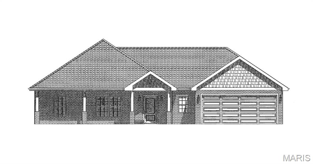 BRAND NEW home with easy one level living! Quartz countertops in kitchen and baths. Luxury vinyl flooring all throughout. Split bedroom plan with primary suite offering double vanity, walk-in shower and nice walk-in closet. No big steps into the home perfect main level living. Just minutes to Cape and I-55. Completion in June