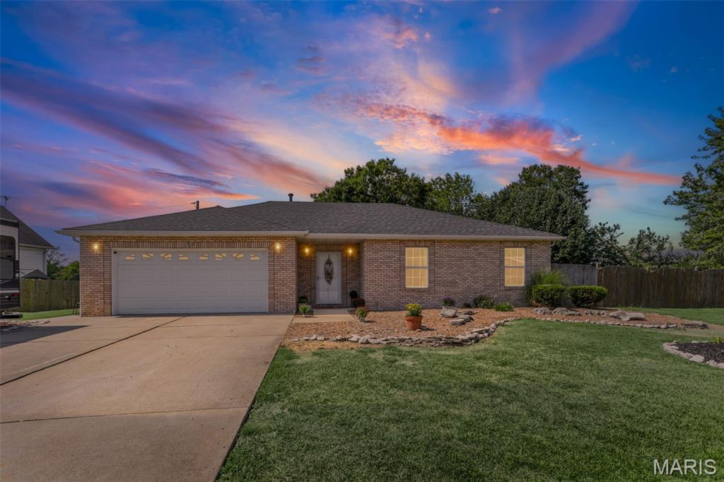 This beautiful home sits in a private cul-de-sac and offers all the amenities of unincorporated living.  The main level living layout of this home is perfect!  There is a large kitchen with a separate laundry area, plenty of cabinet space, updated appliances, a raised dishwasher making loading and unloading super easy.  The open floor plan allows for a breakfast area and a nice sized living room to gather with family and friends.  The primary bedroom is big enough for a king-sized bedroom suite and has a private bath and generously sized closets.  There are an additional two bedrooms and another bath just down the hall.  The previous owners added an area extending into the garage for an office that can be additional living area, flex room or even storage.  The large fenced yard is perfect for family fun time.  The property does back up to the views of Long Lake making the backyard the perfect spot to relax and enjoy.  Easy commute to the city, close to shopping and restaurants! Call you favorite agent today to schedule a private tour!
