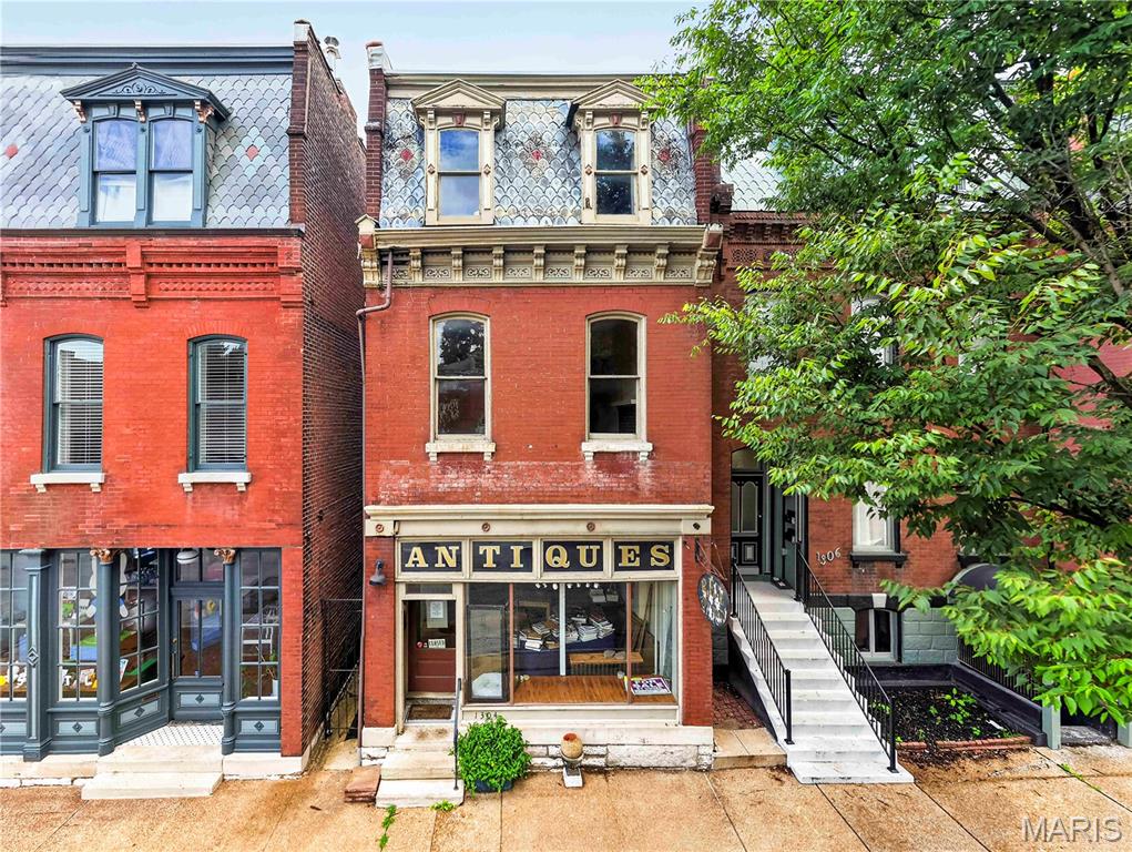 1304 Sidney Street is a two-story mixed-use commercial building in the Soulard Historic District of St. Louis City. Built in 1883 of wood and brick construction, the building contains 2,730 square feet above grade plus a 910-square-foot basement, situated on a 2,277-square-foot lot (0.0523 acres) with 20 feet of frontage along Sidney Street. The property is classified as Stores & Offices with one residential/commercial unit across two floors, and is zoned D - Multiple Family Residential. The site sits in Flood Zone X, outside the high-risk flood area, and 91% of the assessed value is attributed to improvements, reflecting a fully built-out urban parcel.

The location offers immediate access to Interstate 55 at the Sidney Street interchange, placing downtown St. Louis approximately two miles north and connecting directly to South City, the Metro East, and the regional highway network. Traffic count at the property is approximately 19,516 vehicles per day. Soulard is among the oldest and most walkable neighborhoods in St. Louis - the property carries a Walk Score of 94 out of 100 - anchored by the Soulard Farmers Market, in continuous operation since 1779, and the Anheuser-Busch Brewery campus to the south. Established operators nearby include Sidney Street Cafe, Bogart's Smokehouse, John D. McGurk's Irish Pub, and the concentrated bar and restaurant corridor running along 9th through 12th Streets.

Surrounding residential fundamentals support commercial demand: the median home value in the area is approximately $395,000, with 10% appreciation over the past two years. Real estate taxes for 2025 were $4,593 on a total assessed value of $47,100, unchanged since 2023. The building's original 1883 storefront-and-office configuration, intact historic fabric, and compact overall footprint position it for an owner-user, live/work buyer, or investor seeking a small-format commercial asset in one of the most established historic districts in the city.