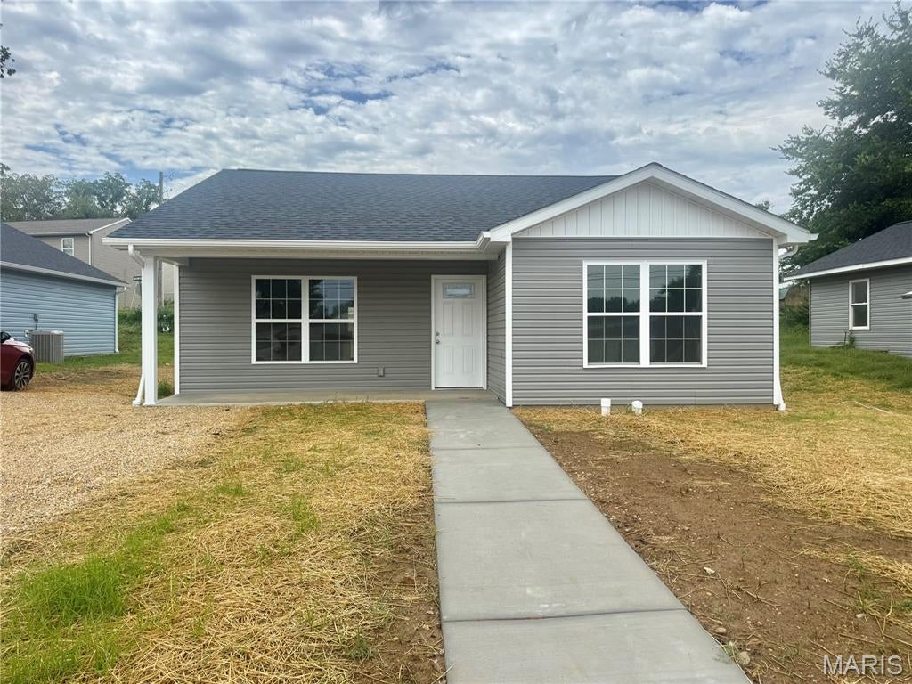 Welcome home to this inviting three-bedroom, one-and-a-half-bathroom single-story ranch located in the desirable Central School District! Offering more than 1,300 square feet of comfortable living space, this home provides a functional layout, spacious rooms, and plenty of features that make it an excellent option for a first-time homebuyer or anyone looking for convenient one-level living. From the moment you arrive, you’ll appreciate the welcoming covered front porch, providing the perfect place to relax with your morning coffee, enjoy the fresh air, or add your own personal touches with outdoor seating and décor. Step inside and you’ll find an open-concept living, dining, and kitchen area that creates a bright and connected atmosphere. Whether you’re entertaining friends and family, preparing dinner, or simply relaxing at home, the open layout allows everyone to stay connected while still providing plenty of room to spread out. The spacious living area offers flexibility for a variety of furniture arrangements, while the dining space provides plenty of room for everyday meals, holiday gatherings, or entertaining guests. The kitchen is conveniently positioned as part of the open living space, giving the home a modern and functional flow that today’s buyers are looking for. All three bedrooms offer spacious room sizes, giving you plenty of flexibility for bedroom furniture, storage, guest accommodations, a home office, or additional living needs. The primary bedroom adds extra convenience with its own private half bathroom, giving the homeowner a personal space separate from the main full bathroom. The additional bedrooms are generously sized and ready to be customized to fit your needs. Another great feature of this home is the spacious laundry room. With plenty of room for your laundry essentials and additional storage possibilities, this dedicated space helps keep everyday household tasks organized and out of the main living areas. This home is also all-electric, providing a simple and convenient setup for heating, cooling, cooking, and everyday living. With more than 1,300 square feet of living space all located on one level, the home offers an easy-to-manage floor plan without sacrificing the room you need. Located within the Central School District, this property combines a convenient location with comfortable living and a layout that offers plenty of potential. Whether you are purchasing your very first home, looking to downsize into a single-story property, or simply searching for a home with spacious bedrooms and an open-concept design, this ranch has a lot to offer. With three bedrooms, one and a half bathrooms, generous living space, a private primary bathroom, spacious laundry room, covered front porch, open-concept living areas, and an all-electric setup, this home is ready for its next owner to make it their own. Don’t miss your opportunity to take a look at this comfortable and affordable single-story ranch and imagine all the possibilities it has to offer!
