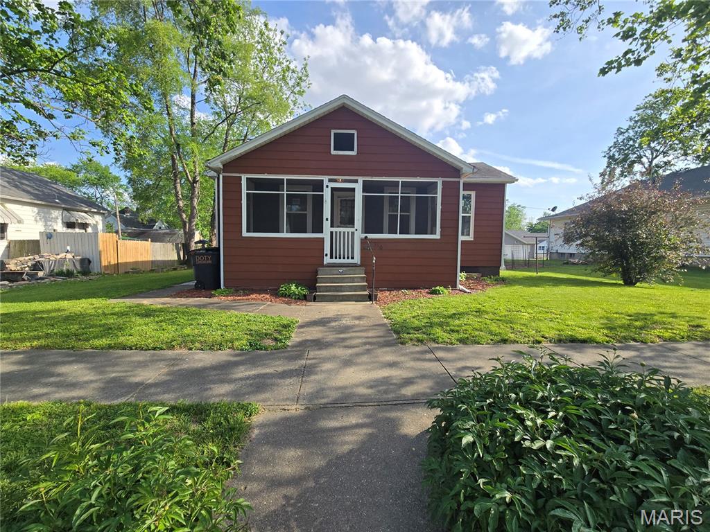 Cute, clean, and completely refreshed—this 2 bed, 1 bath bungalow is ready to impress! Step inside to brand new LVP flooring and fresh paint throughout, giving the home a bright, modern feel from the moment you walk in. New windows and a recently installed HVAC system add comfort and efficiency, while the remodeled bathroom brings a stylish, updated touch. Out back, the freshly painted and sealed deck is perfect for morning coffee or winding down in the evening. Full unfinished basement offers plenty of storage or room to grow. Whether you're starting out, downsizing, or investing, this one checks all the boxes with charm to spare!