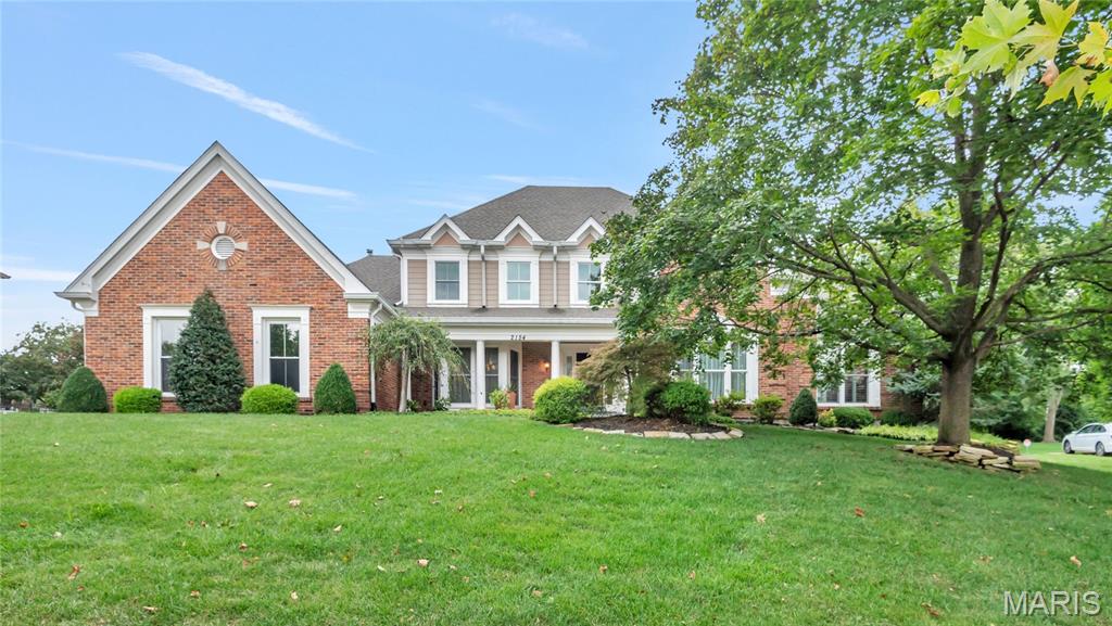 Beautiful Home Brook Hill Estates. Sprawling front yard w/beautiful landscaping greets you before entering the 4 bed, 4 bath home. Two story foyer takes you to the formal dining room w/bay window &  spacious office with lots of natural light. Main floor features beautiful hardwood floors throughout. Large family room w/custom cabinets & wet bar, updated kitchen w/butlers pantry & breakfast room. Vaulted sun room overlooks large patio & fenced yard. Large Primary Suite completes the main floor w/plantation shutters, custom closet & spa-like master bath with heated tile floors, Freestanding jetted tub, walk in shower & dual vanities. The 2nd floor holds 3 spacious bedrooms. Two share a Jack and Jill bath, the other is an ensuite.The basement offers a large family/rec room, 1/2 bath, large storage room & flex room with Luxury Vinyl. 9 ft ceilings, beautiful hardwood floors, crown molding, main floor laundry & 3 car side entry garage with Polyaspartic Flake Floor are just a few of the features in this stunning home.