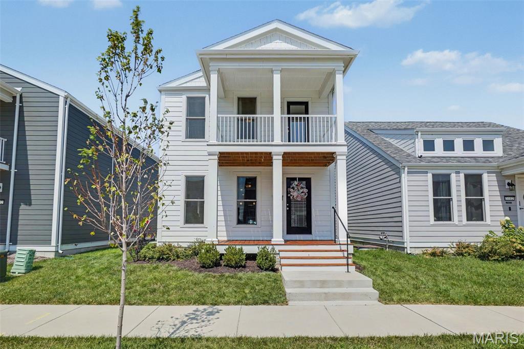 Welcome to 3096 Pirogue St, a stunning 4-bedroom, 2.5-bath home with approximately 1,920 square feet, prime position in the French District of New Town St. Charles. Built just two years ago, this home gives you the best of both worlds: the benefits of newer construction without the uncertainty, delays, or wait that come with building a home today.

Step inside and immediately appreciate the open, spacious main-level design. The kitchen is truly the center of the home, featuring a generous island and sink perfectly positioned to overlook the dining and living areas. Whether you’re hosting friends, gathering with family, or enjoying a quiet night at home, the layout keeps everyone connected.

Upstairs, four bedrooms provide plenty of flexibility, while the private second-floor balcony adds an exceptional outdoor living space—perfect for morning coffee, sunset snuggle, or simply enjoying the unique atmosphere of New Town. Second floor laundry takes 

Live Where People Want to Be
New Town isn’t just a subdivision—it’s a lifestyle. Beautiful lakes, parks, walking paths, green spaces and charming streets create a neighborhood unlike almost anywhere else in the St. Charles area. It’s a place where you can get outside, take a stroll, meet neighbors and enjoy the community without having to get in the car for every part of your day.

And the neighborhood continues to get even better. The new Dierbergs Market at 370 brings exceptional grocery shopping and additional conveniences just minutes from home, making everyday errands easier than ever.

Best of all, you don’t have to wait for the neighborhood or your home to be finished. It’s already here. The landscaping, streets, amenities, established community and lifestyle are ready to enjoy—and this home is ready for you.

Your New Town Story Starts Here
With modern construction, an inviting open floor plan, four bedrooms, a second-floor balcony and an enviable location within one of St. Charles County’s most sought-after communities, 3096 Pirogue St is an opportunity to stop waiting and start living.

Come see why New Town isn’t simply somewhere you live—it’s somewhere you belong.