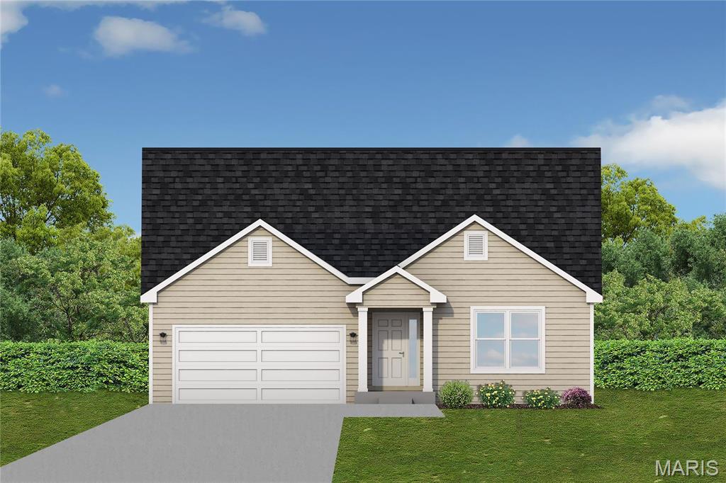 AUGUSTA II, TO BE BUILT - 3 bed / 2 bath ranch. Hurry to choose your lot today. Many lots back to common ground or other large lots or tracts of land.  Many walkout and many level lots. Lots of quality STANDARD FEATURES such as Architectural Shingles, Stainless Steel Appliances, 6lb Rebond Padding, Painted trim, Covered Facia and Soffits, Grids in Front Windows, Panel Door options to choose from, Sodded entire yards where disturbed, Boundary Survey by builder, plus much more.   Price shown is base price. Photo is similar home & may show optional features.