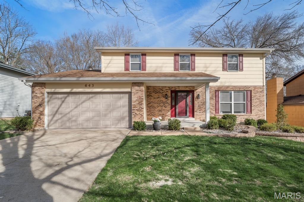 The one you’ve been waiting for. Lovingly maintained by the same owner for 43 years, this home has been meticulously cared for and is ready for its next chapter. Ideally situated on a quiet cul-de-sac in Ballwin, within the sought-after Rockwood School District (Marquette HS), and backing to scenic Ferris Park. 
Step inside and fall in love with the inviting, functional floor plan. Just off the entry, you’re welcomed into a freshly painted living room that flows seamlessly into the formal dining space, perfect for both everyday living and entertaining.
The kitchen features neutral countertops, newer appliances, tile floors and a bay window that fills the space with natural light while offering views of the backyard. The kitchen was thoughtfully updated and includes a double oven, making it as functional as it is welcoming. It opens directly to the cozy family room, complete with a wood-burning fireplace and sliding glass doors leading to the deck. Truly an ideal spot to relax and take in the peaceful views of the yard, common ground, and Ferris Park just beyond.
The main level also offers a freshly painted powder room and convenient access to the spacious two-car garage.
Upstairs, you’ll find three nicely sized bedrooms along with an oversized primary suite featuring a large walk-in closet and private en suite bath. The hall bathroom has been updated, adding to the home’s overall appeal.
The walk-out lower level is ready for your finishing touches and includes a full bath, patio access, and more beautiful views, offering endless potential for additional living space.
Thoughtful updates throughout include newer windows (with the exception of the bay windows), a newer roof (2022), Hardie board siding and rebuilt deck (2017), updated landscaping, driveway replacement, and newer HVAC and water heater—providing peace of mind for years to come.
Step outside and enjoy a backyard that truly sets this home apart—offering privacy, scenic views, and even the perfect sledding hill to enjoy in the winter months. Grab your buyers and schedule a showing, don’t miss the opportunity to call this Ballwin house “HOME”.
