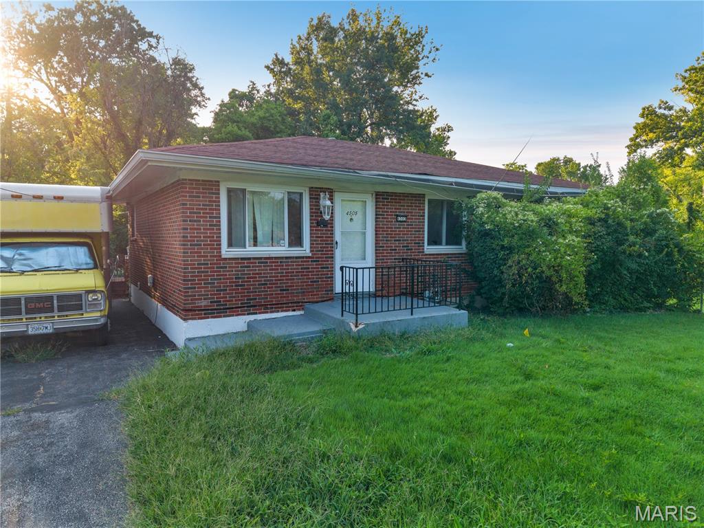 Build some equity or finish it off as you want! This adorable ranch style house has so much potential on such a large corner lot! The owners are actively getting quotes to get the house to rent ready condition or you can swoop in and work out a deal to do the work yourself for less. The house features a driveway, fenced in lot, two good size bedrooms on the main floor, potential for a larger kitchen, and a family room with half bath in the basement! With some elbow grease it could make for a great rental, flip, or hold. This house is minutes away from the Normandy shopping center (St. Louis county workforce, social security admin, Rent One, City Jump Family Entertainment Complex, etc.). Easy access to I-70 and get downtown within 20 min, Earth City within 15, and the airport in less than 10. This is part of a 13 unit single family portfolio sale all located around this area and at this price point. Can be sold individually or with the rest - See Supplements.