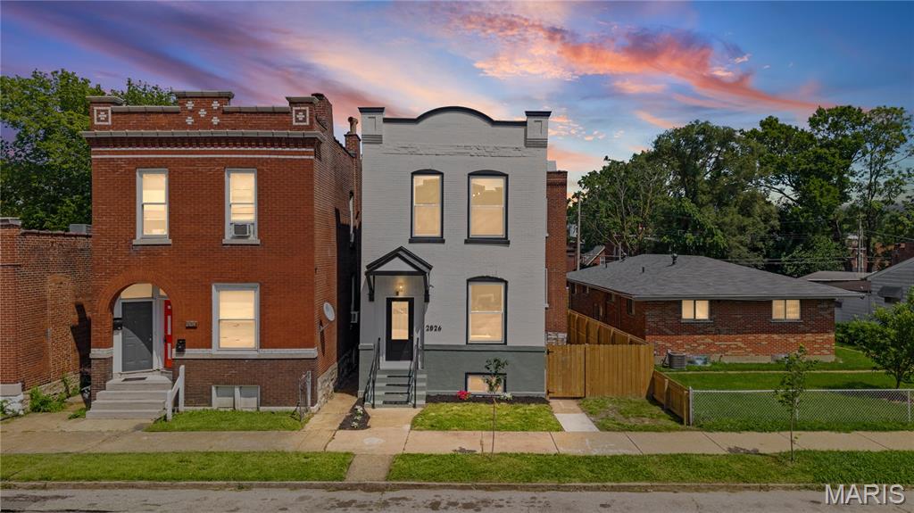 Welcome to 2826 Iowa Ave where historic charm meets modern luxury. This completely renovated home offers 4 bedrooms, 2.5 bathrooms, and everything has been updated from top to bottom, including new electrical, plumbing, HVAC, and a new TPO roof for years of worry-free living.
Step inside to an open-concept floor plan filled with natural light, featuring a stylish electric fireplace that anchors the spacious living room. The exposed brick staircase adds warmth and character, while the beautifully designed kitchen showcases modern finishes and is perfect for entertaining.
The main floor includes a versatile bedroom that makes an ideal home office or guest room. Upstairs, you'll find three additional bedrooms, including a stunning primary suite with an oversized walk-in closet. The luxurious en-suite bathroom features a spa-inspired wet room complete with a freestanding soaking tub and separate walk-in shower.
This move-in-ready home perfectly blends timeless character with today's modern amenities. Schedule your showing today!