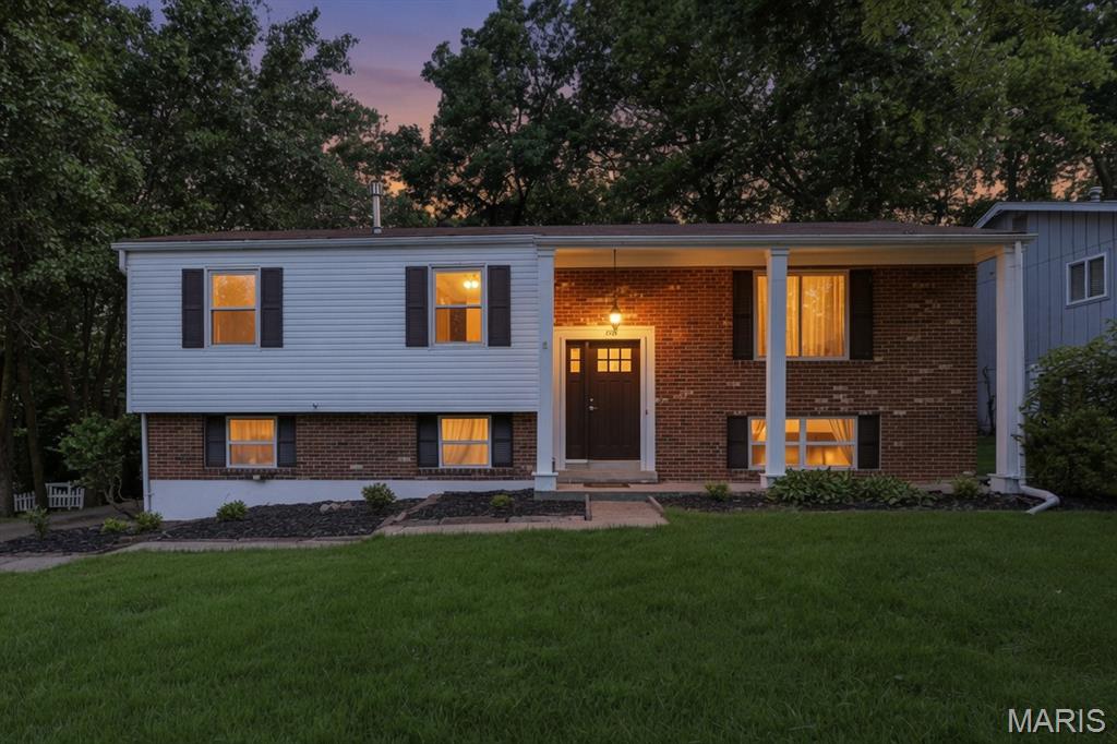 Don’t miss your opportunity to own this move in ready 4 bedroom 2 bath split level home in Parkway West schools. On the main floor is a large living room with fireplace, new vinyl windows on the front of the house, and hardwood floors that flow into the kitchen/dining room combo also with hardwood floors. Wood-stained chair rails all around the room and with wood-stained crown molding as well. Pella wood slider door leads out to the enclosed porch perfect for extra living space while enjoying your private view of nature. All 3 bedrooms are on the main floor and share the full bathroom with tub/shower combo and extra linen closet. Kitchen has all new stainless-steel appliances and a cool retro/mid century modern look to it. Plenty of cabinetry for storage needs. Head down to the lower level and you’ll find a huge multi-purpose room with gas fireplace perfect for additional living. This could be a rec room, workout space, game room, so many options. Full bathroom is also on this level. Freshly painted, new vinyl siding, AC is approximately 1 year old, roof approximately 8 years old. Washer and dryer stay with the home. Come and bring your imagination and see yourself living at 205 Morewood Dr