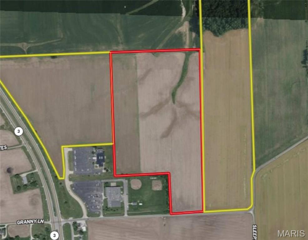 Price listed is starting bid only. Tract B - Offering 34 +/- acres, this tract presents another outstanding opportunity for large-scale commercial or future development potential in a highly visible location near Hwy 3. Access is provided from EE Road directly behind the Monroe County YMCA.
Currently utilized as productive farmland with a Soil PI of 106.9, this property combines income-producing capability with strong long-term investment appeal. Whether you are an investor, developer, or expanding business, this tract offers the visibility, accessibility, and growth potential commercial buyers are actively seeking in today’s market.  Live and online Wednesday July 29, 2026 at 6:30 PM Live Auction Location: Monroe County Fairgrounds – 4177 State Route 156, Waterloo, IL 62298. There will be a utility easement on Tract B to service Tract C. Tract B- Part of 04-25-300-002-000 & 04-26-400-009-000 (will be a split parcel) total $1,255.64. Listing price is not indicative of the reserve.