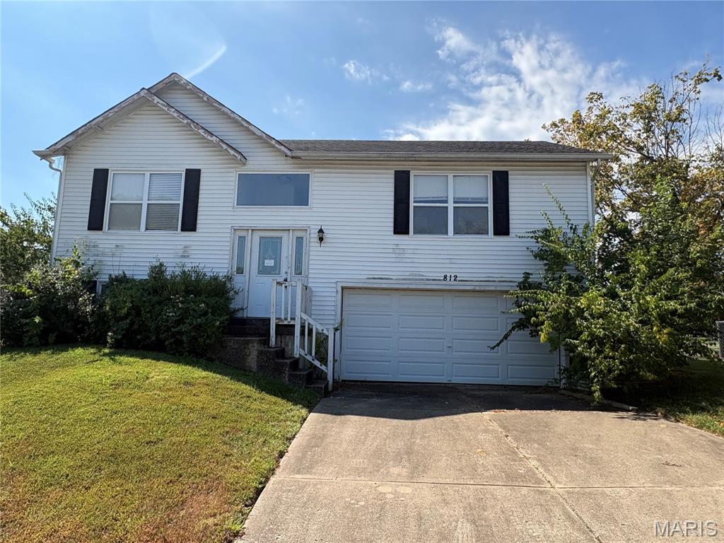 Great opportunity for handyman/rehabber.  Property is being sold "AS IS".  3 bedroom, 2 full bath split foyer with 2 car garage.  All personal items/trash will remain and will be the responsibility of purchaser to remove.  Utilities may be off.  Property is being sold by the St. Charles County Public Administrator and is subject to probate court approval.  Contract must state "Property is being sold as is and that Sale is subject to Probate Court approval."  Only special sale contracts.