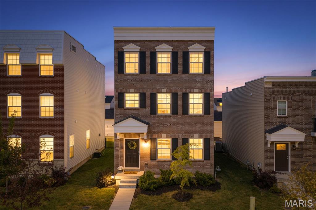 Welcome home to this gorgeous 3 bedroom, 3 1/2 bath home conveniently located minutes from everywhere which makes for an easy commute to anywhere!  If you are looking for style, upscale, convenience, bells, & whistles, then you need to take a look at this house!  Upon entering, you will notice the 9' first floor ceilings entering the Great Room with a 55" electric Simplifier Scion linear fireplace with a custom 6 ft wide wood surround mantle and a 9" reveal, just in time for the Fall season!  Once in the Kitchen, you will notice the custom 42" tall white cabinetry with large center island, brushed gold handles, pantry, coffee bar nook, large deep custom sink, and tiled backsplash.  Admire the Cambria Quartz countertops, GE Cafe Series Matte White custom appliances with the upgraded brushed bronze handles, center island, and plan your evening dinner!  Custom window treatments throughout.  Laundry conveniently located on the second floor.  Enjoy entertaining in the level back yard on the 18' x 12' oversized concrete patio.   Retail stores & restaurants are super convenient; plus, minutes away from interstates for easy commute.  Just in time for the holidays and the entire Family is sure to love it.