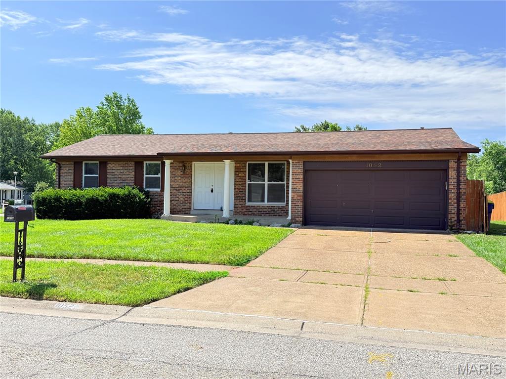 Welcome home to this nicely updated 3-bedroom, 2 full bath gem in the highly sought-after Fenton area and Rockwood School District! Offering 1,190 sq ft of comfortable living space, this move-in-ready home features a spacious and functional layout perfect for today’s lifestyle. Step inside to find stylish laminate flooring flowing throughout the main living areas, creating a warm and cohesive feel. The updated kitchen shines with newer cabinetry and granite counters, offering both modern appeal and ample storage. Both bathrooms have been tastefully updated, while the primary suite boasts its own private full bath for added convenience. Enjoy outdoor living in the fully fenced backyard—complete with a large patio perfect for entertaining, relaxing, or summer BBQs—and a handy shed to meet all your storage needs. A 2-car garage adds even more functionality. Major updates provide peace of mind, including a NEW roof with architectural shingles, a newer HVAC system, and a water heater. Conveniently located near shopping, dining, parks, and major highways, this home offers comfort, updates, and a prime location. Don’t miss your chance to call this Fenton beauty your own—schedule your showing today! St Louis County Occupancy Inspection has already been passed. A licensed agent has an indirect interest.