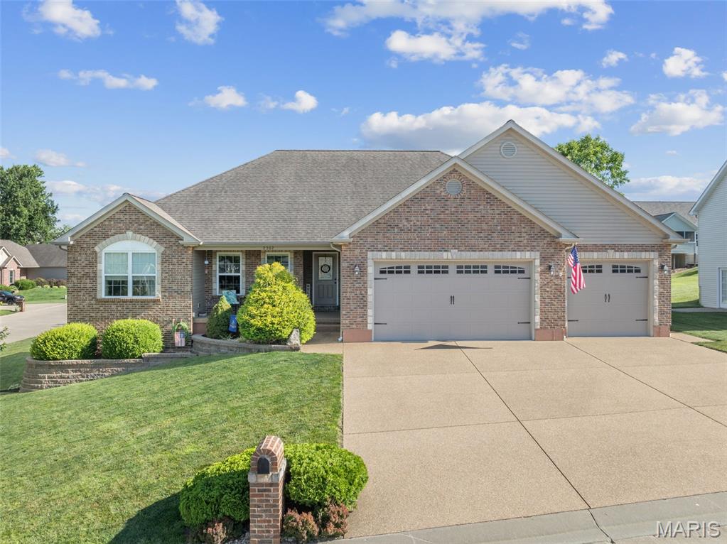 Honey, get the checklist out! This one checks a lot of the boxes! Impeccable shaped ranch home located in Stone Crest subdivision offering 4 bedrooms, 3.5 bathrooms, and over-sized 3-car garage. Open-floor plan concept brings the kitchen right into the breakfast and great room areas! Plenty of room in this kitchen offering custom maple cabinets, tile back splash, stainless appliances, center island and pantry area! Cozy up to the gas fireplace in the vaulted great room. Don't forget to check out the primary suite offering tray ceiling, walk-in closet, double vanity, jetted tub, and double vanity! Plan on entertaining outside on the over-sized covered deck and patio at lower level. Speaking of lower-level, did I mention the finished family room, full bathroom, and bedroom with walk-in closet? It's all here! Plenty of unfinished area too. This house has been extremely cared for throughout the years! Located walking distance to tennis/pickleball, walking trail, and playground area! Set an appt today!