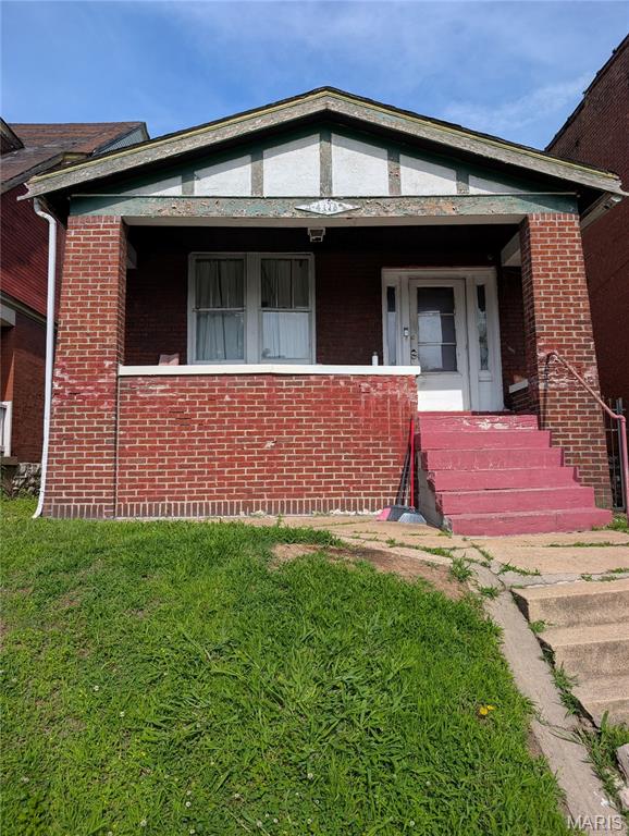 Welcome to this classic all-brick bungalow nestled in the heart of the sought-after Dutchtown neighborhood! This charming 1-bedroom, 1-bath home offers timeless character, solid construction, and endless potential for homeowners and investors alike. Step inside to discover a comfortable layout filled with natural light and vintage charm. The partially finished basement provides valuable additional living space, perfect for a recreation room, home office, workout area, or extra storage. Outside, the durable brick exterior offers low-maintenance living and lasting curb appeal. Conveniently located near parks, shopping, restaurants, public transportation, and major highways, this property presents an excellent opportunity to own an affordable home in one of South St. Louis' most established communities. Whether you're looking to add to your investment portfolio or searching for a cozy place to call home, this Dutchtown gem is full of possibilities.