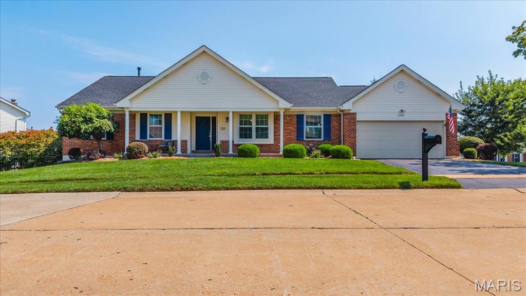 OPPORTUNITY KNOCKS to get into a great, sought-after Chesterfield neighborhood in this beautifully maintained, MOVE-IN READY, three-bedroom, two-bath RANCH home. The spacious kitchen and light filled breakfast room are perfect for busy mornings, homework at the table and casual family meals, while the formal dining room provides a wonderful setting for holidays, family dinners and special get-togethers. The generous primary bedroom suite offers a relaxing retreat with a soaking tub and separate shower, while two additional bedrooms provide comfortable space for family, guests or a home office. Outside, the PRIVATE fenced backyard feels peaceful and private, with plenty of room for children and pets to play. A lovely patio offers the perfect spot for summer barbecues, morning coffee or relaxing at the end of the day. Set on a beautifully landscaped corner lot, this home features impeccable curb appeal and a NEW (2026) roof. Security system and sprinkler system. The expansive, DRY lower level includes a cedar closet and additional storage, with plenty of space ready to be finished as a family room, playroom, home office or gym. With easy access to highways, shopping, restaurants, parks and everything Chesterfield has to offer, this is a wonderful opportunity to put down roots in a neighborhood you’ll love calling home. Parkway Central Schools!