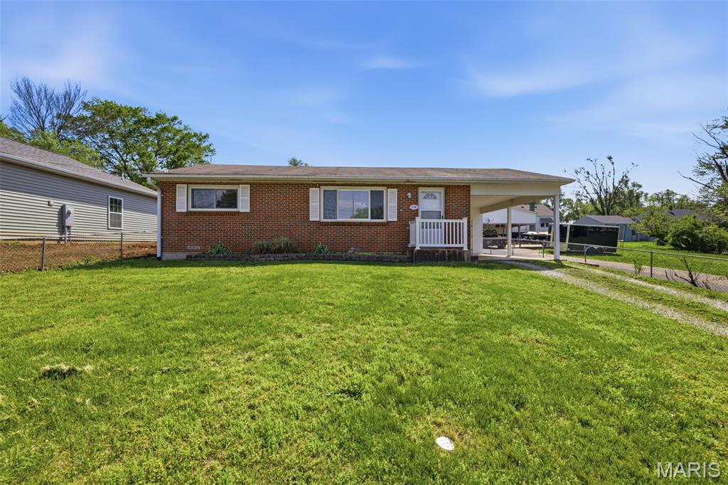 Charming and well-maintained 2-bedroom, 1-bath full brick home located in a great neighborhood in Potosi! This home offers the convenience of being within walking distance to downtown shopping, restaurants, and local schools. Inside, you’ll find a comfortable layout featuring beautiful wood flooring in the living room. Value and peace of mind take center stage with a brand-new roof being installed, alongside a newer HVAC system and a recently updated water heater. Outside, enjoy a one-car covered carport with an attached storage closet, plus a backyard shed for additional storage. Whether you’re looking for a starter home, downsizing, or an investment opportunity, this property is a must-see!