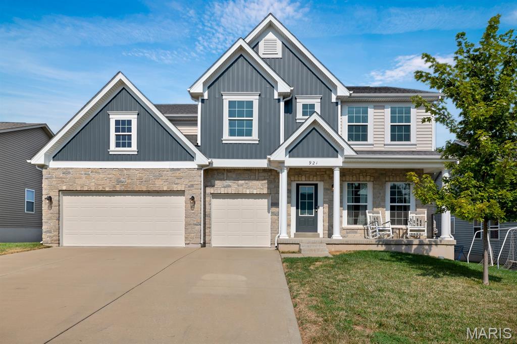 Welcome to 921 Ellis Park Drive! This stunning 4-bedroom, 3.5-bath home combines a spacious, thoughtfully designed floor plan with beautiful finishes and desirable upgrades throughout. 

From the moment you step inside, you’ll appreciate the beautifully cohesive design and open floor plan, complemented by  10-foot ceilings that create a welcoming feel. The gourmet kitchen is truly the heart of the home, featuring an oversized island, abundant cabinetry, and a large walk-in pantry, perfect for both everyday living and entertaining.

Designed with both comfort and functionality in mind, the home features walk-in closets in every bedroom, a convenient Jack-and-Jill bathroom, custom built-ins, and flexible spaces that can easily be tailored to fit your lifestyle.

A spacious 1,400-square-foot walkout lower level is ready for your finishing touches, offering endless possibilities for additional living, entertaining, recreation, or flex space.

Additional upgrades include a whole-home water filtration system, a new water softener, and an in-ground sprinkler system.

Outside your front door, enjoy all that this wonderful neighborhood has to offer, including a community pool, park, fishing lake, and community events. Conveniently located near shopping, restaurants, entertainment, and within the sought-after Wentzville School District, this home offers both comfort and convenience in an established community!

Beautifully designed and filled with thoughtful details, 921 Ellis Park Drive is a home you won’t want to miss! Don’t miss your opportunity to make it yours!