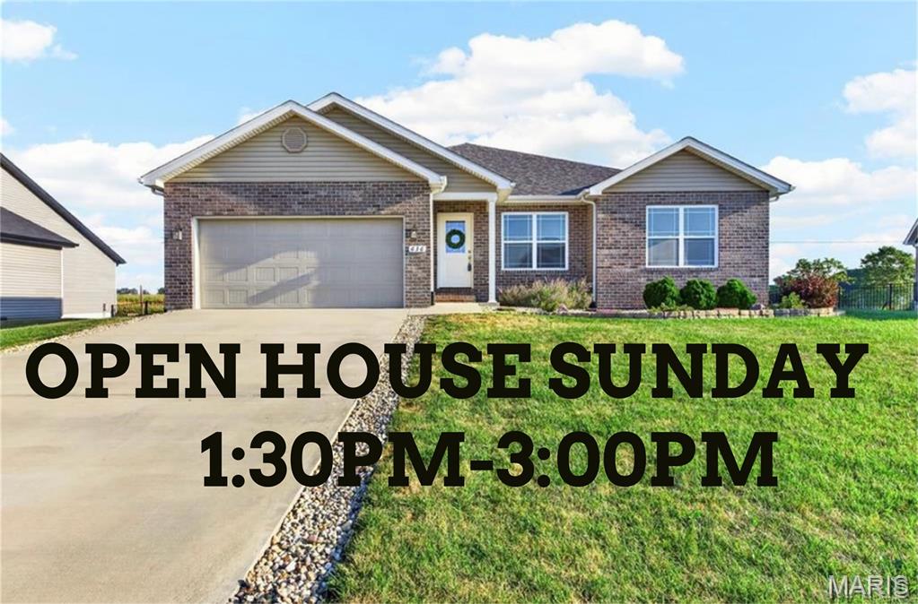 Open House Sunday 1:30PM-3PM. Spacious 4-bedroom, 2-bath ranch offers approximately 2,100 sq. ft. of main-floor living space, plus approximately 1189 sq. ft. of finished basement space and 1,000 sq. ft. of unfinished basement storage.
The open-concept main level features a vaulted ceiling in the great room and a well-appointed kitchen with quartz countertops, a large island with breakfast bar, upgraded cabinet storage solutions, and included kitchen appliances.
Each bedroom includes a walk-in closet. The primary suite features an en-suite bathroom with a double vanity, while the main-floor laundry room conveniently connects to the primary closet. A dedicated study with French doors provides additional flexible space for work or a quiet retreat. The finished basement(1189 sq. ft.) offers 9 foot ceilings, an additional bedroom with egress, an entertaining area, and a flexible room for a home theatre, gym or sauna, plus 1,000 sq. ft. of unfinished storage and a rough in for a future full bath.  Outside, the property features a fenced backyard, covered patio, and extended uncovered patio. The garage includes two enclosed parking spaces with an extended third bay for additional vehicle/storage space. Additional features include a water softener and reverse osmosis system.