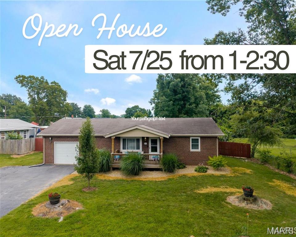 OPEN HOUSE SATURDAY 7/25 1-2:30!! Completely remodeled and move-in ready! This charming all-brick home offers 3 bedrooms, 1 beautifully updated bath, and a long list of recent improvements. Inside, you'll find luxury vinyl plank flooring, updated lighting throughout, a stunning new kitchen with stainless steel appliances, and a fully renovated bathroom featuring a double vanity and a beautiful tiled tub surround. The spacious kitchen opens to a deck overlooking the approximately quarter acre backyard—perfect for relaxing, entertaining, family, friends and pets! All kitchen appliances are included, and the primary bedroom features two closets for added storage.
Additional updates include newer windows and a newer HVAC system for added comfort and efficiency. The oversized one-car attached garage includes an automatic opener, while the full basement provides excellent storage and the potential to finish additional living space. Located on a quiet street in Bethalto, this beautifully updated home is truly turnkey and ready for its next owner!