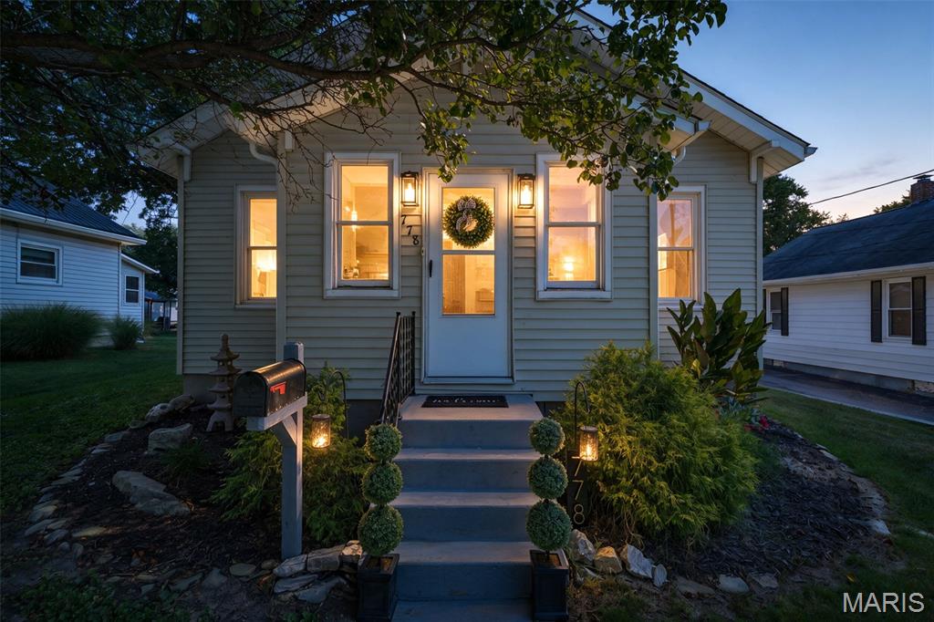 A well-maintained home in the city of Ste. Genevieve is waiting for you! This 3-bedroom, 1 bathroom charmer is sure to please! The kitchen features white cabinets, stainless appliances, disposal and a center island cabinet. The kitchen & spacious dining room are open to one another providing that gathering place feel. A coffee bar completes the dining space. The primary bedroom sits just off the living room. Also find the 2nd bedroom, bathroom and laundry on the main floor. Upstairs you'll find the 3rd bedroom. Storage space in the basement. Most recent updates include new paint, some new light fixtures, closet organization in primary bedroom, new LED light fixtures in basement & new window AC unit upstairs. Other updates in recent years have been new flooring, new roof 2021, plumbing 2017 & 2023 and water heater 2017. Carport. A portion of the backyard is fenced with a shed.