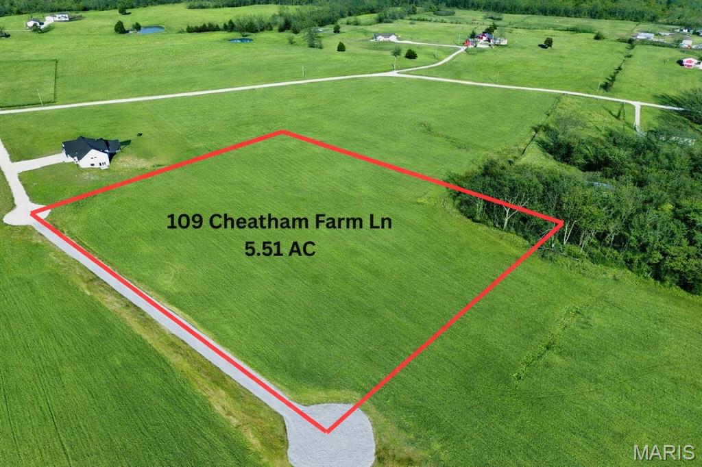Discover the perfect blend of privacy and convenience with this beautiful 5.51-acre parcel located at 109 Cheatham Farm Ln. This expansive property offers a picturesque setting with gently rolling ground, ideal for building your dream home, creating a private retreat, or investing in land with endless potential.
The property features a long private drive on a cul-de-sac lot, providing easy access while maintaining a secluded feel. Surrounded by open countryside and natural tree lines, you’ll enjoy peaceful views and plenty of space to spread out.
Whether you're looking to build now or hold for the future, this property offers flexibility and opportunity in a desirable location.
Property Highlights: 5.51 acres of usable land, Private driveway access, Ideal building site, Open and level terrain, Peaceful rural setting, Convenient access to nearby amenities Don’t miss your chance to own a slice of countryside with room to grow.
Unincorporated Troy Schools just North of town.  
Horses, cows, goats, chickens, etc.... Are Welcomed!!
Electric is on site. Minimal restrictions. 1400sf minimum. Barndos and Shouses are OK!
This is a Subdivided land parcel with 3 ADDITIONAL LOTS AVAILABLE!  Call Agent for Details.