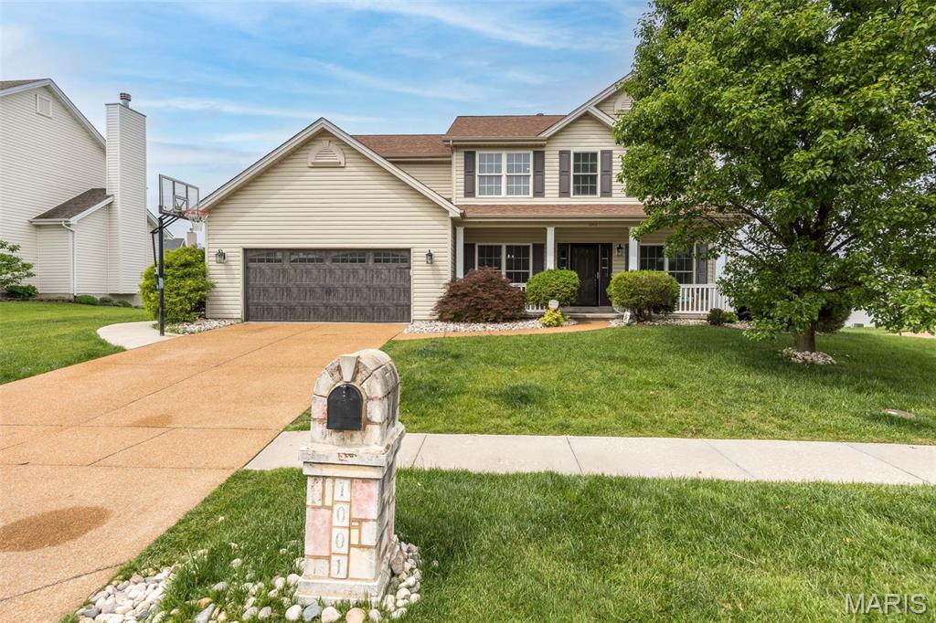 Welcome to a home that truly checks every box! This beautifully updated 2-story is in OFallon MO very close to Hwy K offers over 3,600 square feet of thoughtfully designed living space with room for everyone to spread out in comfort and style. From the moment you arrive, you’ll appreciate the inviting curb appeal, spacious layout, and exceptional upgrades throughout.
Inside, the open and functional floor plan features expansive living areas perfect for both everyday living and entertaining. The beautifully updated kitchen showcases brand-new quartz countertops, stunning 42-inch cabinets, and ample prep and storage space that flows seamlessly into the main living area. Quality Anderson windows throughout the home provide timeless style and energy efficiency.
The fully finished basement is an entertainer’s dream, complete with a wet bar and dedicated home theater area perfect for movie nights, game days, or hosting guests. Upstairs, the oversized primary suite offers a relaxing retreat with generous space to unwind.
Step outside to enjoy the covered deck overlooking the fully fenced backyard with sprinkler system — ideal for summer BBQs, morning coffee, or peaceful evenings outdoors. Car enthusiasts and hobbyists alike will love the fully finished oversized 2-car garage offering extra functionality, storage and Tesla charger!
With a fully finished basement and garage, incredible entertaining spaces, quality updates throughout, and a sought-after St. Peters location near parks, close to Hwy K, very close to YMCA, Bank of America and Target.  Homes with this much space and versatility rarely come available!