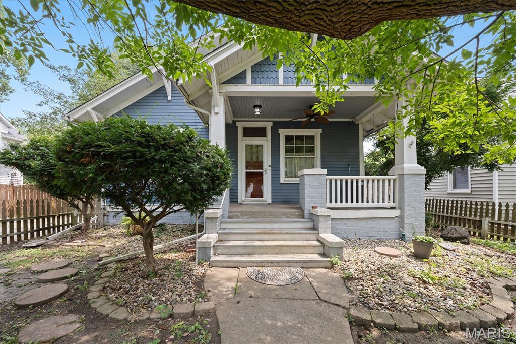 Step inside this timeless classic bungalow in Historic Leclaire and discover a home filled with warmth, character, and thoughtful updates, where original character meets modern comfort. Rich, original unpainted woodwork showcases the home’s enduring craftsmanship & freshly painted interior adds timeless charm throughout, while thoughtful updates—including a newer: Roof, Main Sewer line, and Refreshed Updated Bathroom— offer peace of mind & provides added confidence and convenience. Additional highlights include a 2022 HVAC System, a RainSoft Water Treatment System, A Reverse Osmosis System in the Kitchen, and Luxury Vinyl floating flooring installed over the original hardwoods in the main-floor living room, dining room & bedroom. The welcoming kitchen offers newer stainless appliances, a functional island, and a charming original butler’s pantry with its own window, creating a delightful blend of style and practicality. On the main floor, the bedroom includes a generous 6 x 6 walk-in closet with natural light. The Second Floor area offers an extra Bedroom, and it is completely finished with an Extra-Large Walk-in closet. The Backyard offers a detached garage and fenced yard, with a separate shed for additional storage. This charming home is ideally located near shopping, MCT trails, public transit, and parks. This inviting Historic Leclaire residence offers distinctive charm, quality improvements, and refined comfort in a truly desirable setting.