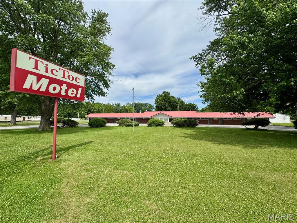 The iconic Tic Toc Motel is more than just a roadside stay it’s a destination in itself. Known for its nostalgic charm and recognizable sign, travelers frequently stop to take photos, stay overnight, and experience this unique property located in Taylor, Missouri.

Situated on approximately 2 acres in a prime central location just off highly traveled Highway 61, the property benefits from exceptional visibility with approximately 10,000 to 20,000 vehicles passing daily. Conveniently located only 7 miles from Quincy, Illinois and 25 miles from Hannibal, Missouri, the motel sits near major tourist attractions and a busy truck stop, creating consistent exposure and strong potential for continued growth.

The property currently features:
• 10 guest rooms with 10 bathrooms
• Front lobby/reception area
• Laundry and storage facilities
• Owner’s living quarters including 1 bedroom, 1 bathroom, living room, and kitchen

The owner’s quarters could easily be converted into an 11th rental unit to maximize income potential.

Currently operated as a cash only business, the Tic Toc Motel presents a significant opportunity for modernization and expansion. Continue operating as a traditional motel, introduce online booking platforms and digital marketing, or explore long term and short term rental strategies to increase revenue streams.

Looking for something even bigger? The high traffic location offers redevelopment possibilities for investors seeking commercial expansion, renovation, or a completely new concept.

Whether you’re an investor, entrepreneur, or visionary developer, this property offers location, visibility, character, and opportunity.