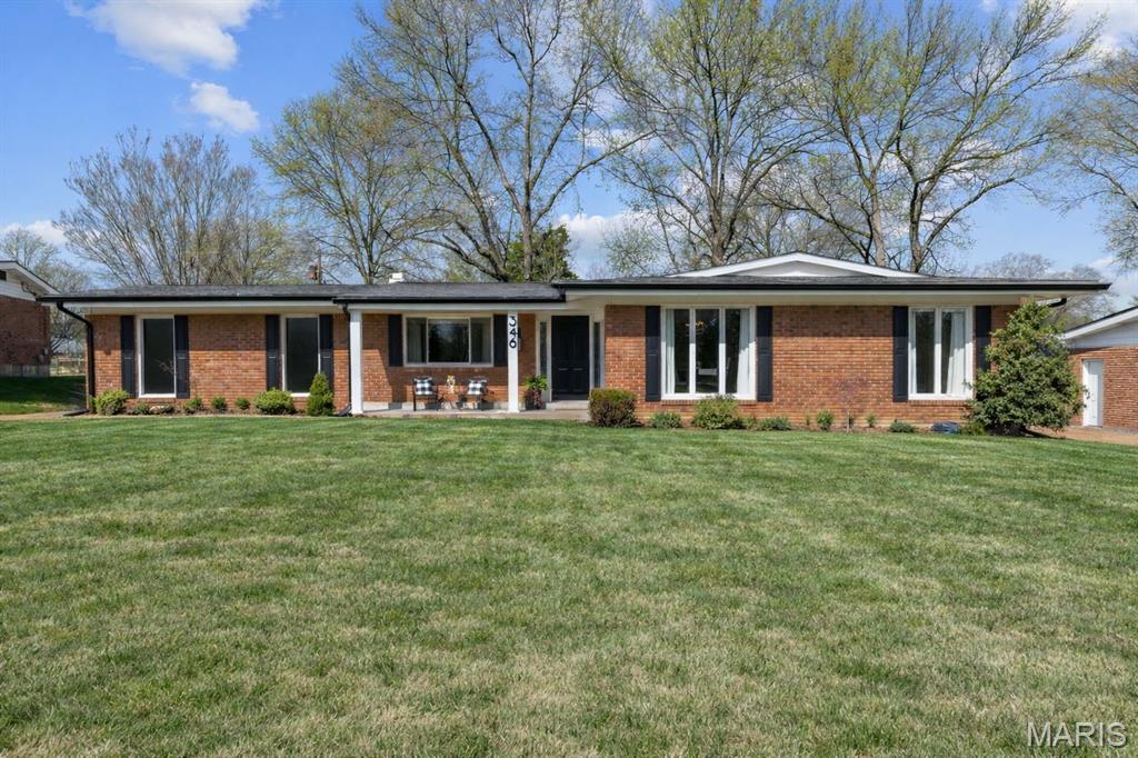 Rare 4-bedroom ranch on a quiet cul-de-sac in the highly sought-after Claymont Subdivision, featuring a large level fenced yard, expansive patio, rear-entry 2-car garage, and extended driveway with ample parking.

Set on a generous lot, this move-in ready home offers a bright, updated interior with fresh paint, new flooring, and a functional, flexible layout designed for today’s lifestyle. The spacious family room with gas fireplace flows seamlessly into a dedicated dining area and versatile flex space—ideal for a home office or additional living area.

The kitchen opens directly to a private backyard retreat with mature trees, a large patio, and plenty of space to relax or entertain.

All four bedrooms are located on the main level, including a primary suite with private bath and walk-in closet.

An unfinished basement provides excellent storage or the opportunity to add significant additional living space.

Located in a prime Ballwin location near parks, shopping, and dining, and within the highly rated Parkway West School District.

Homes in Claymont offering this combination of lot, layout, and condition rarely come to market—schedule your showing early.